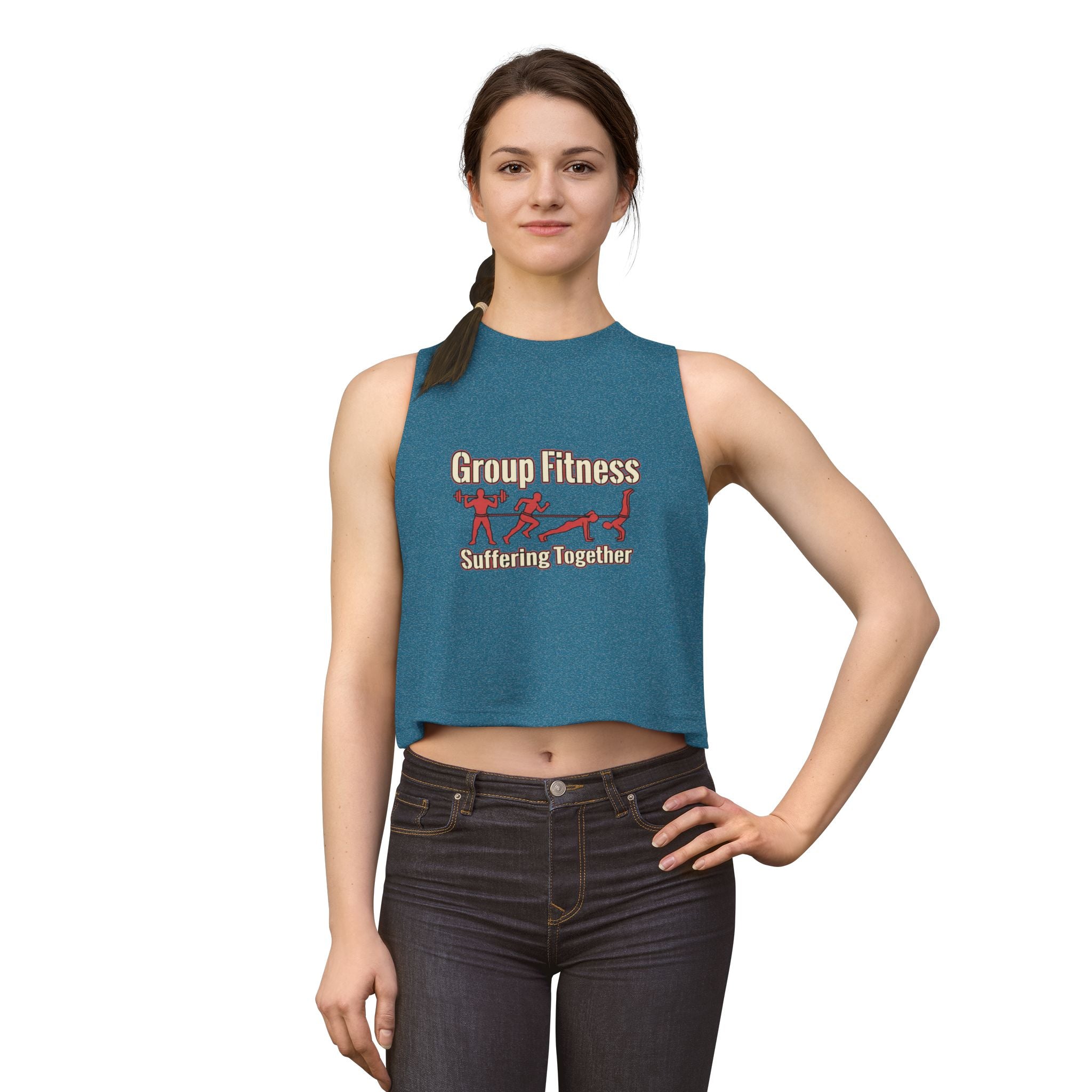 Group Fitness Suffering Together Women's Crop Top