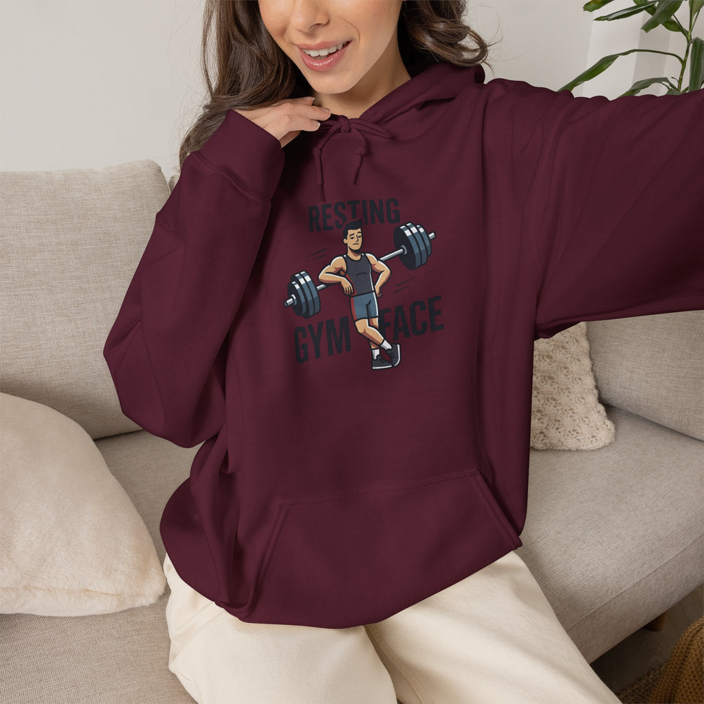Resting Gym Face Unisex Heavy Blend™ Hooded Sweatshirt