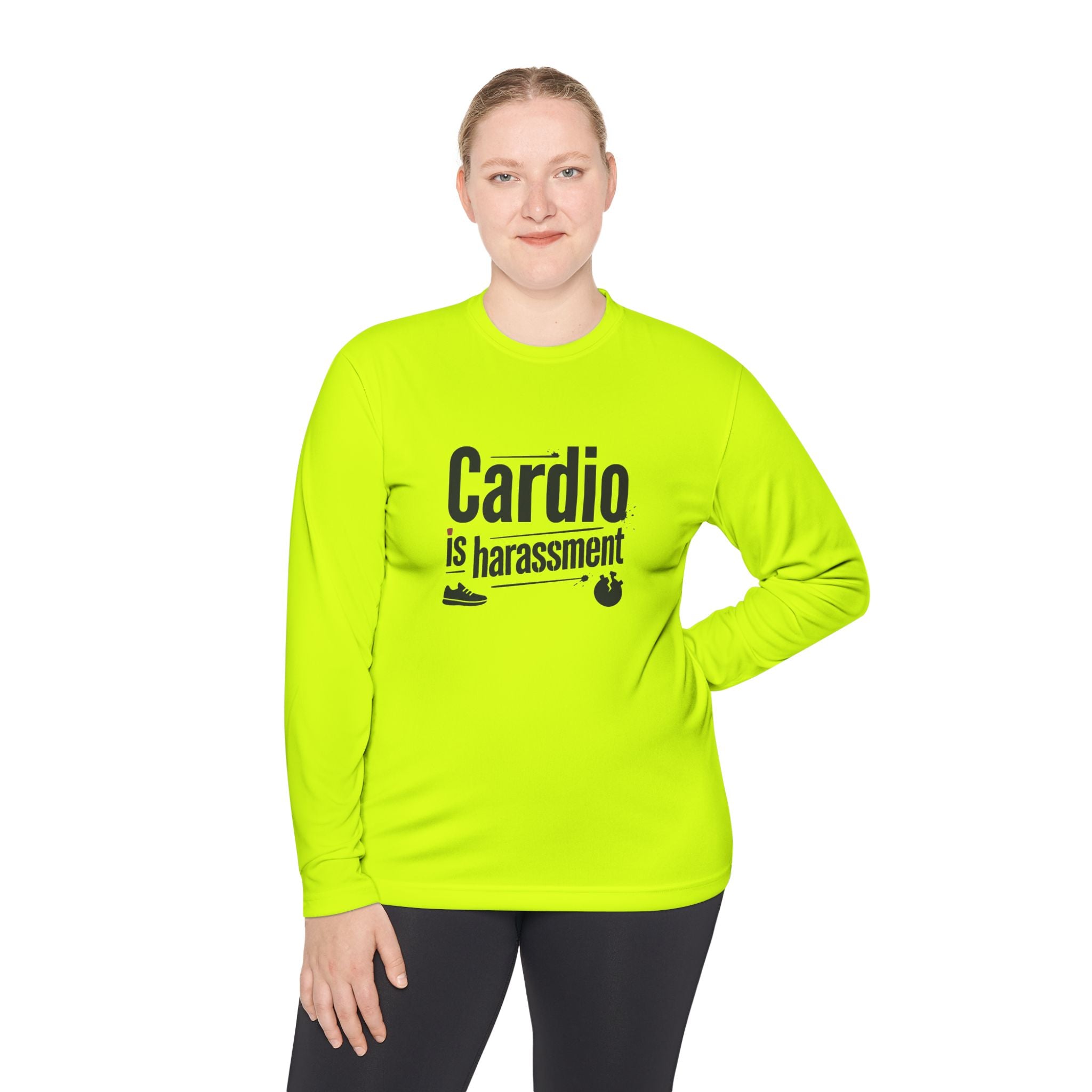 Cardio is Harassment Unisex Lightweight Long Sleeve Tee