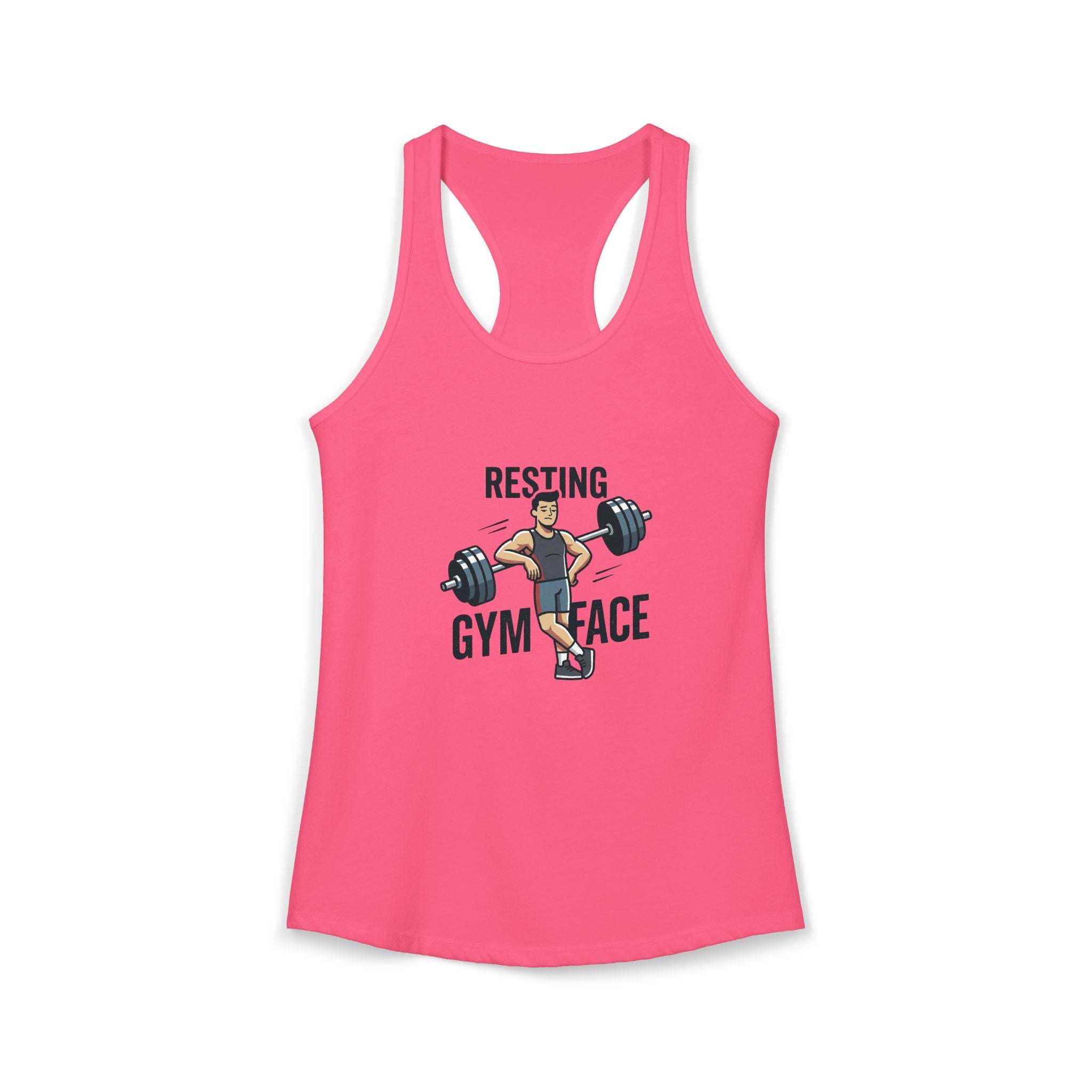 Resting Gym Face Women's Ideal Racerback Tank