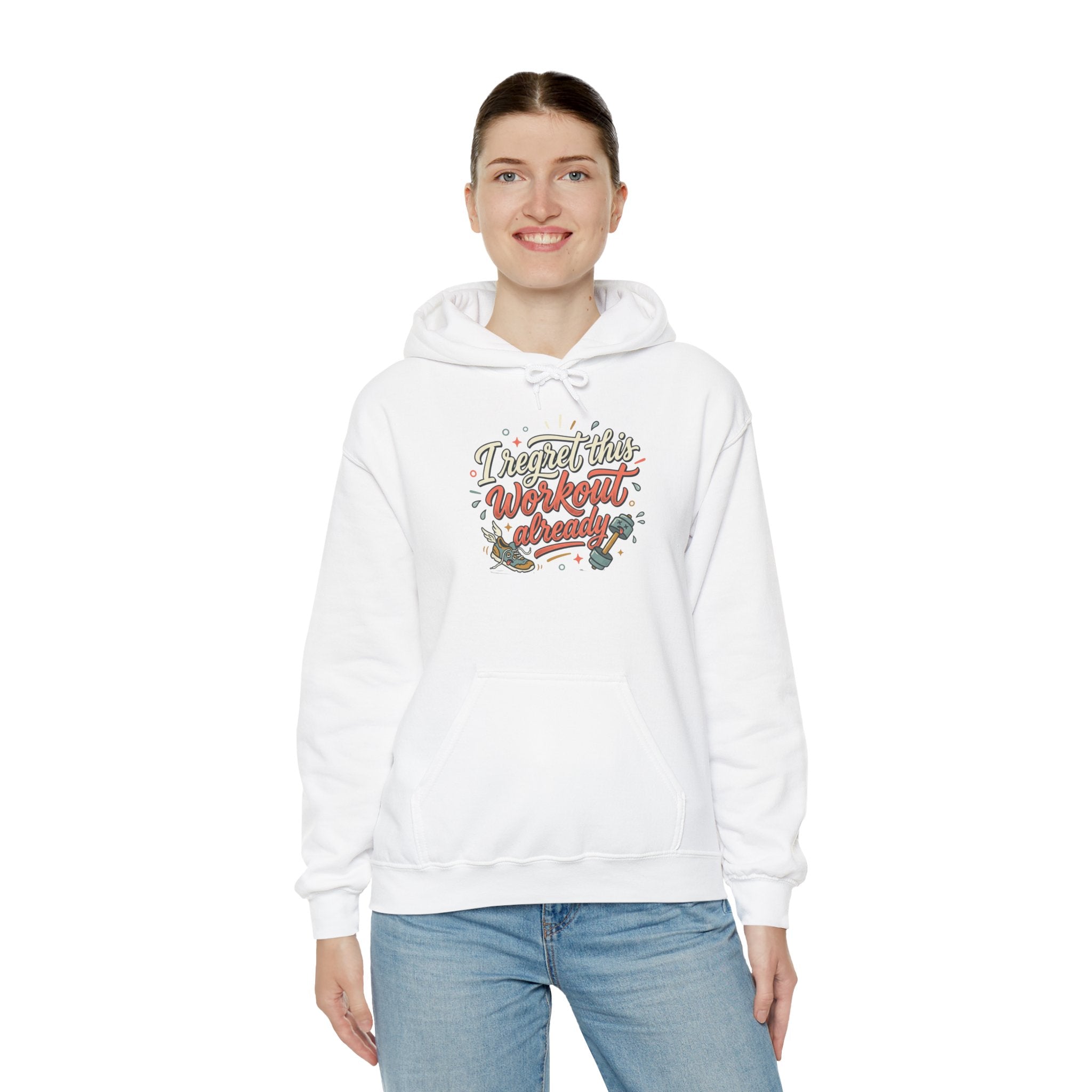 I Regret This Workout Unisex Heavy Blend™ Hooded Sweatshirt