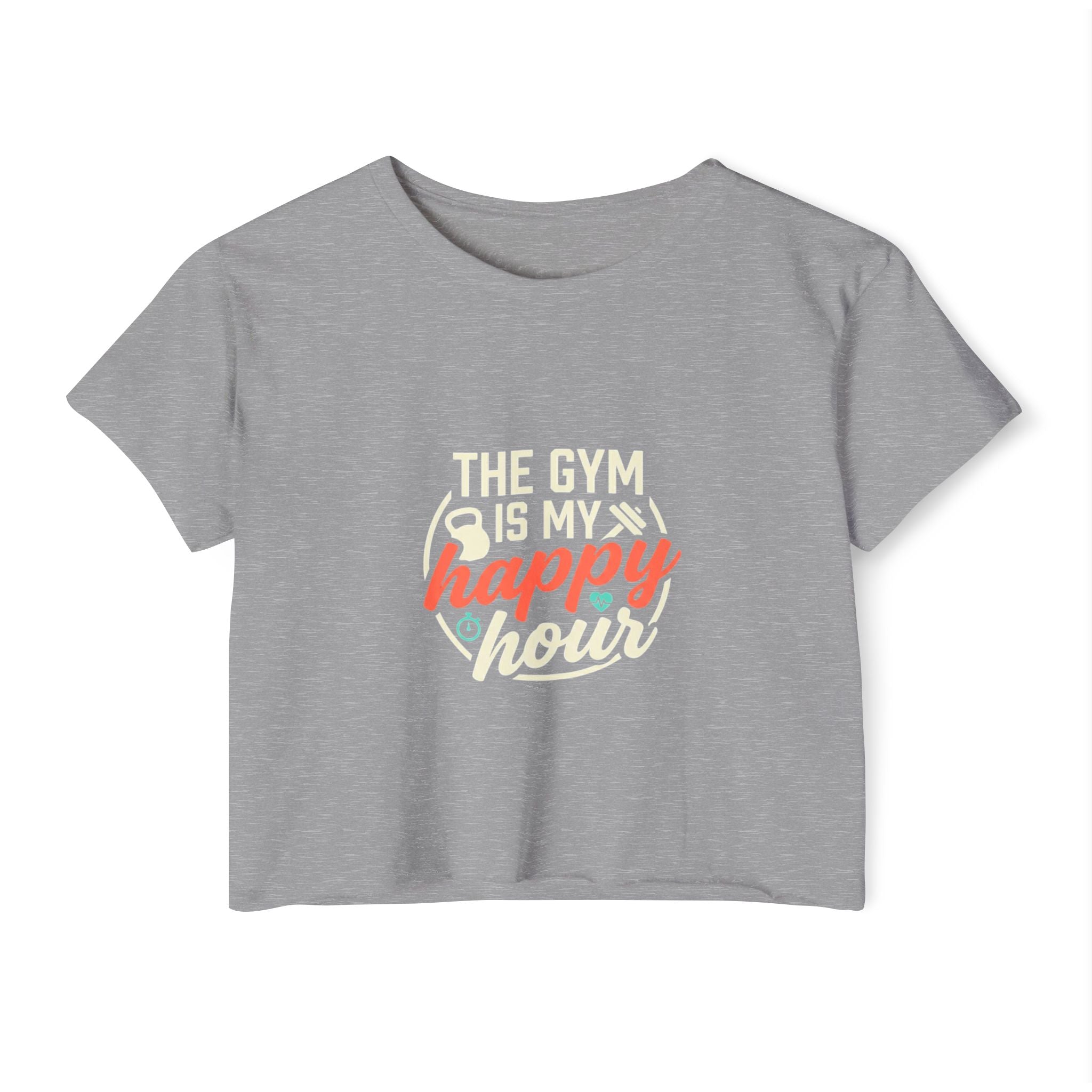 The Gym is My Happy Hour Women's Festival Crop Top