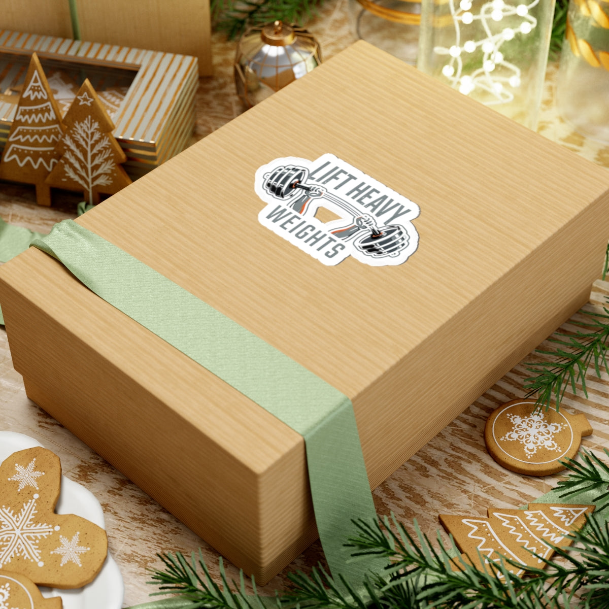 Lift Heavy Kiss-Cut Stickers