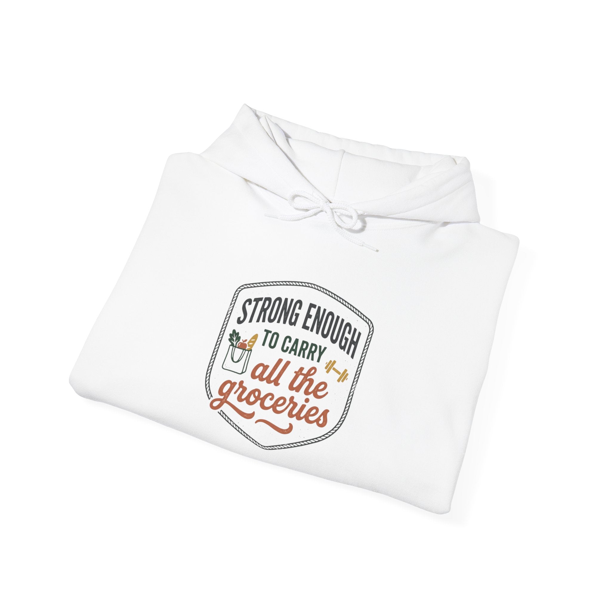 Strong Enough to Carry All the Groceries Unisex Heavy Blend™ Hooded Sweatshirt