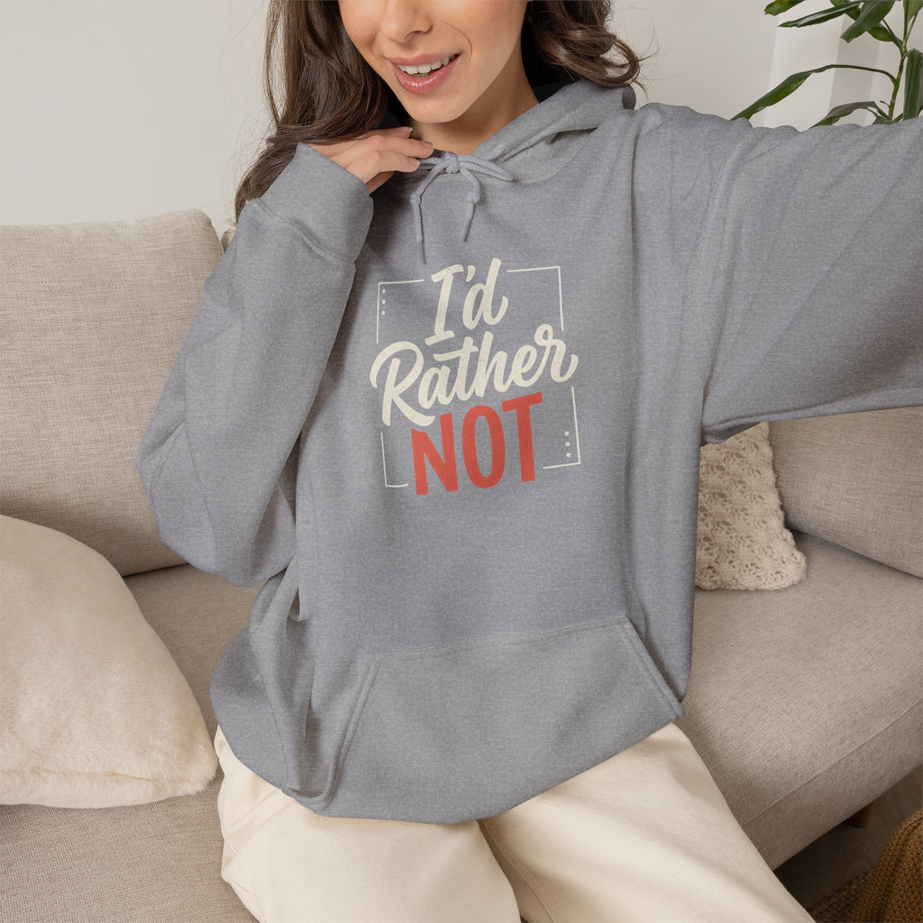 I'd Rather Not Unisex Heavy Blend™ Hooded Sweatshirt