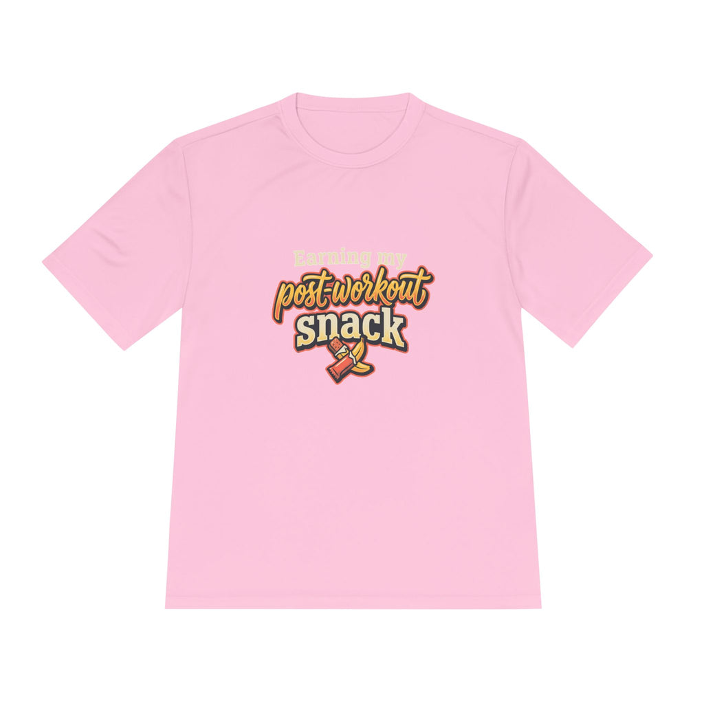 Earning My Post-Workout Snack Unisex Moisture Wicking Tee