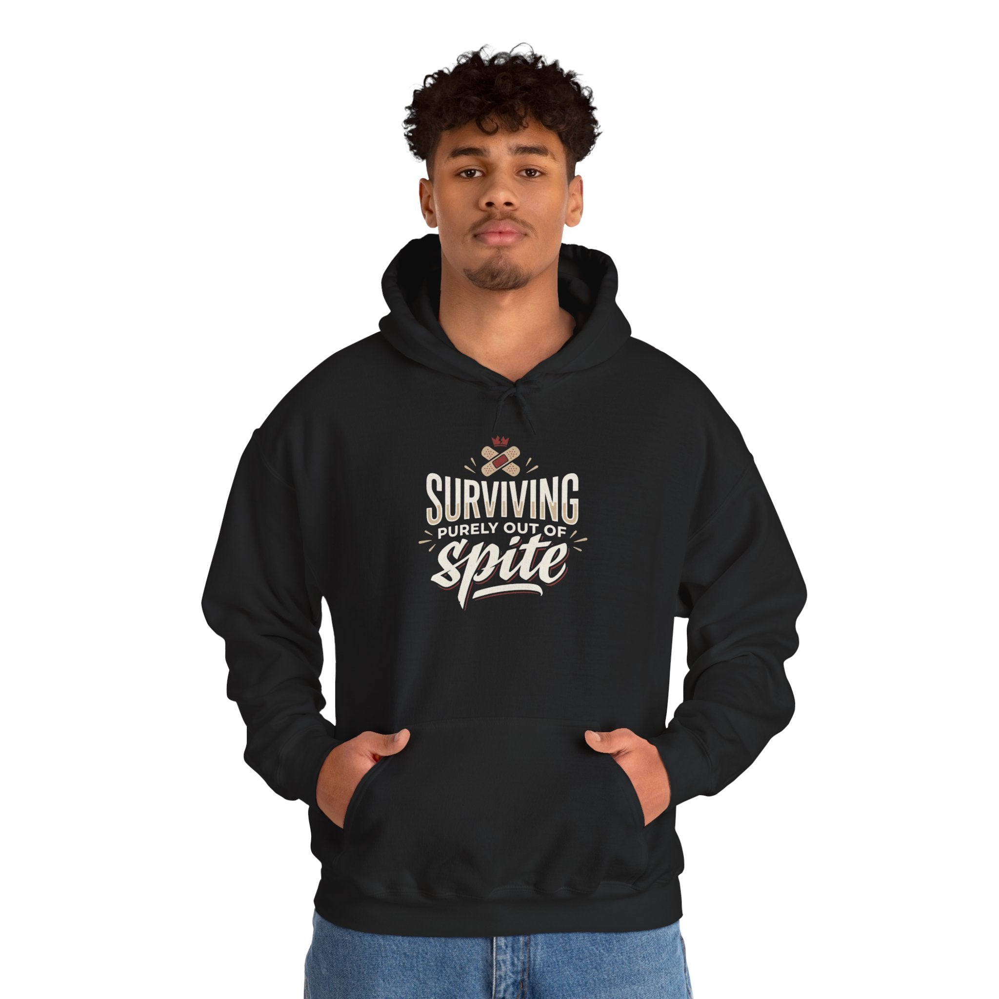 Surviving Purely Out of Spite Unisex Heavy Blend™ Hooded Sweatshirt