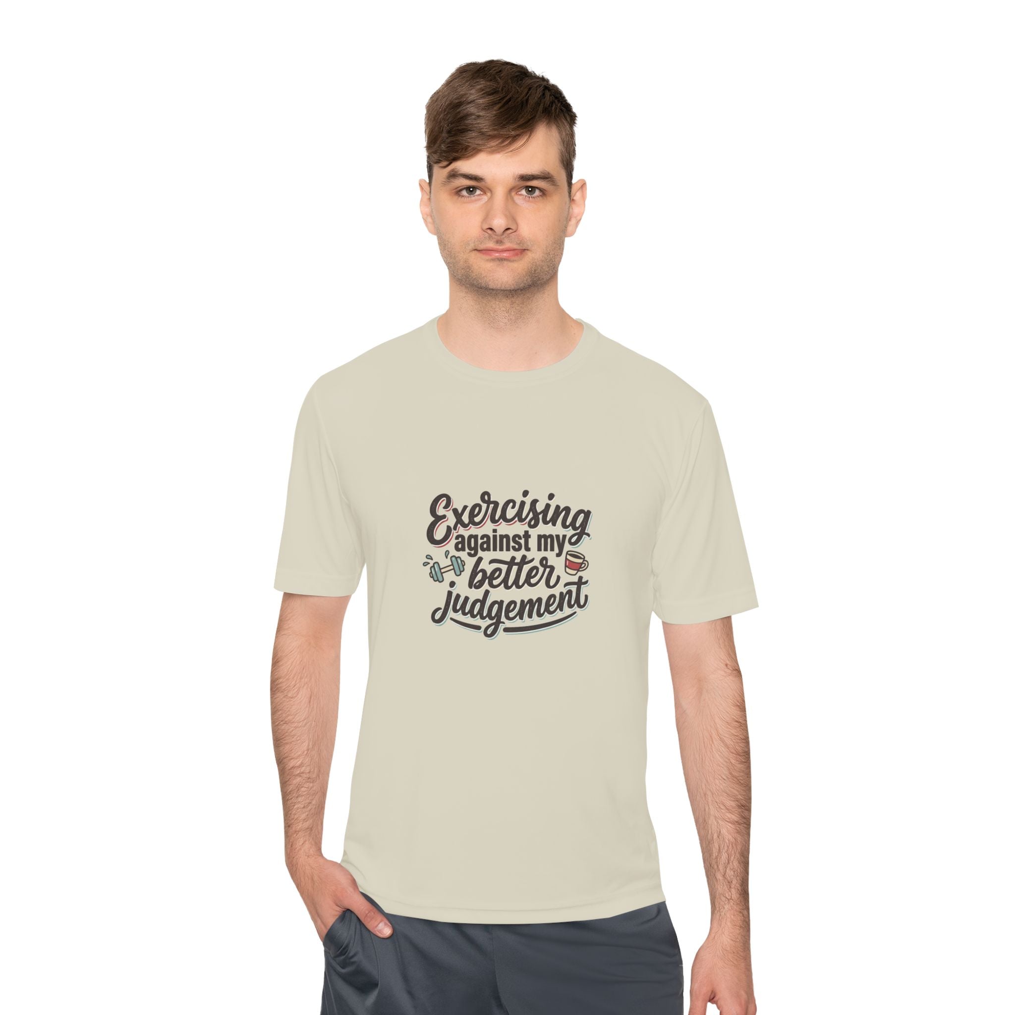 Exercising Against My Better Judgement Unisex Moisture Wicking Tee
