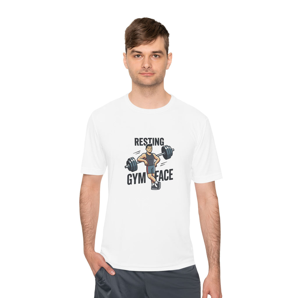 Resting Gym Face Unisex Moisture Wicking Tee