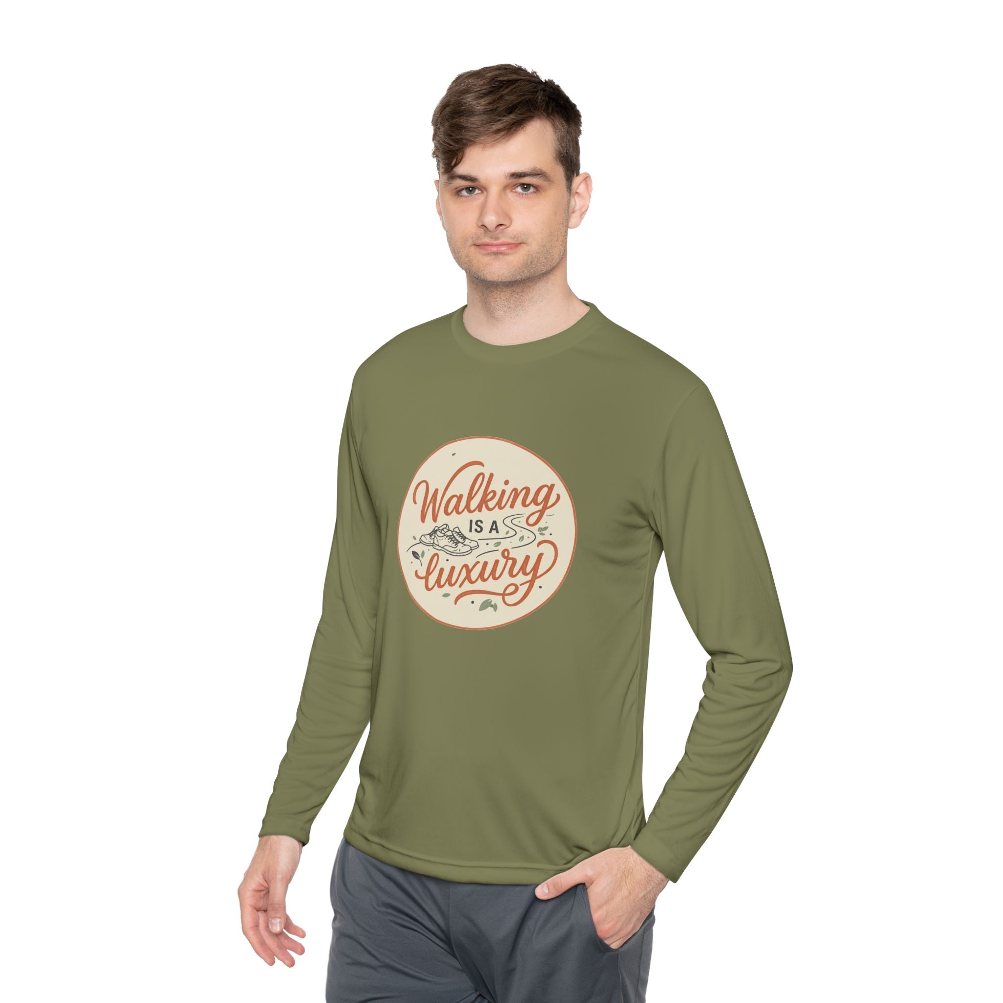 Walking is a Luxury Unisex Lightweight Long Sleeve Tee