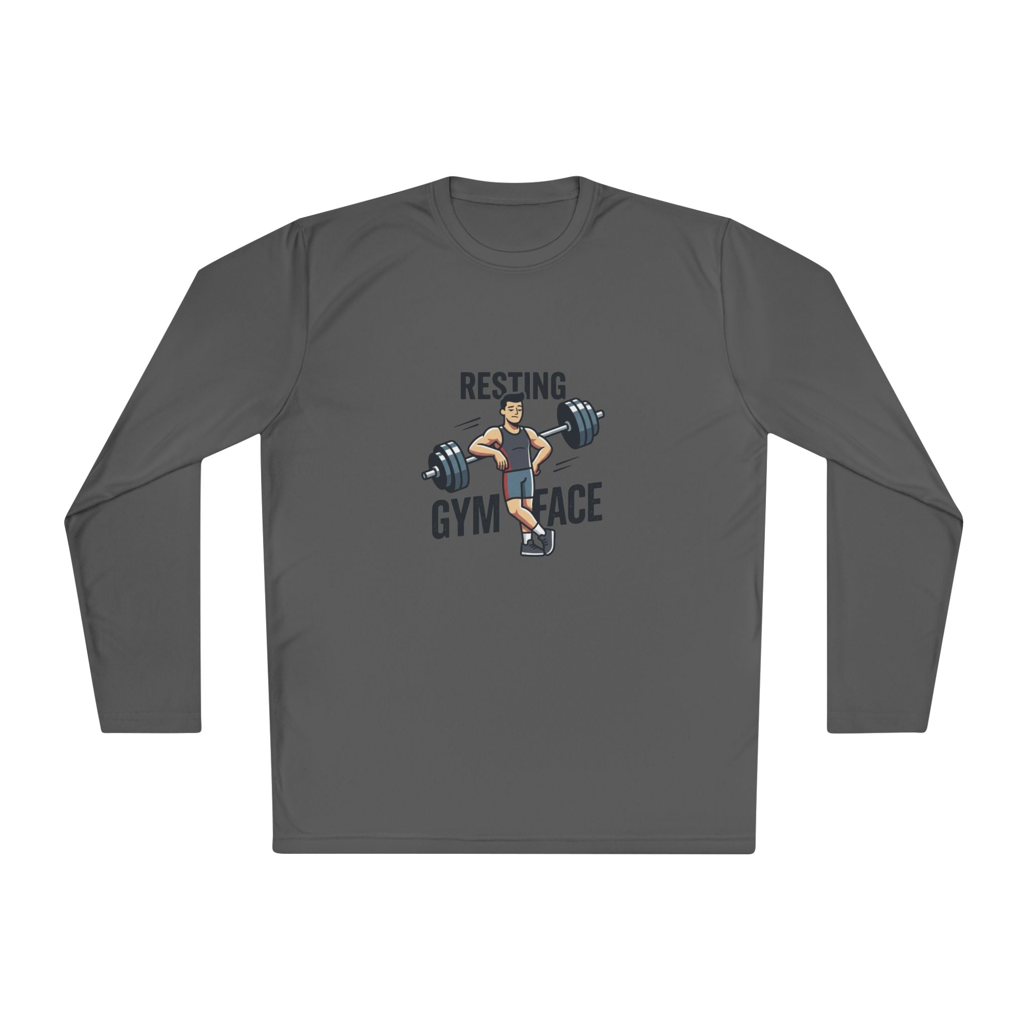 Resting Gym Face Unisex Lightweight Long Sleeve Tee
