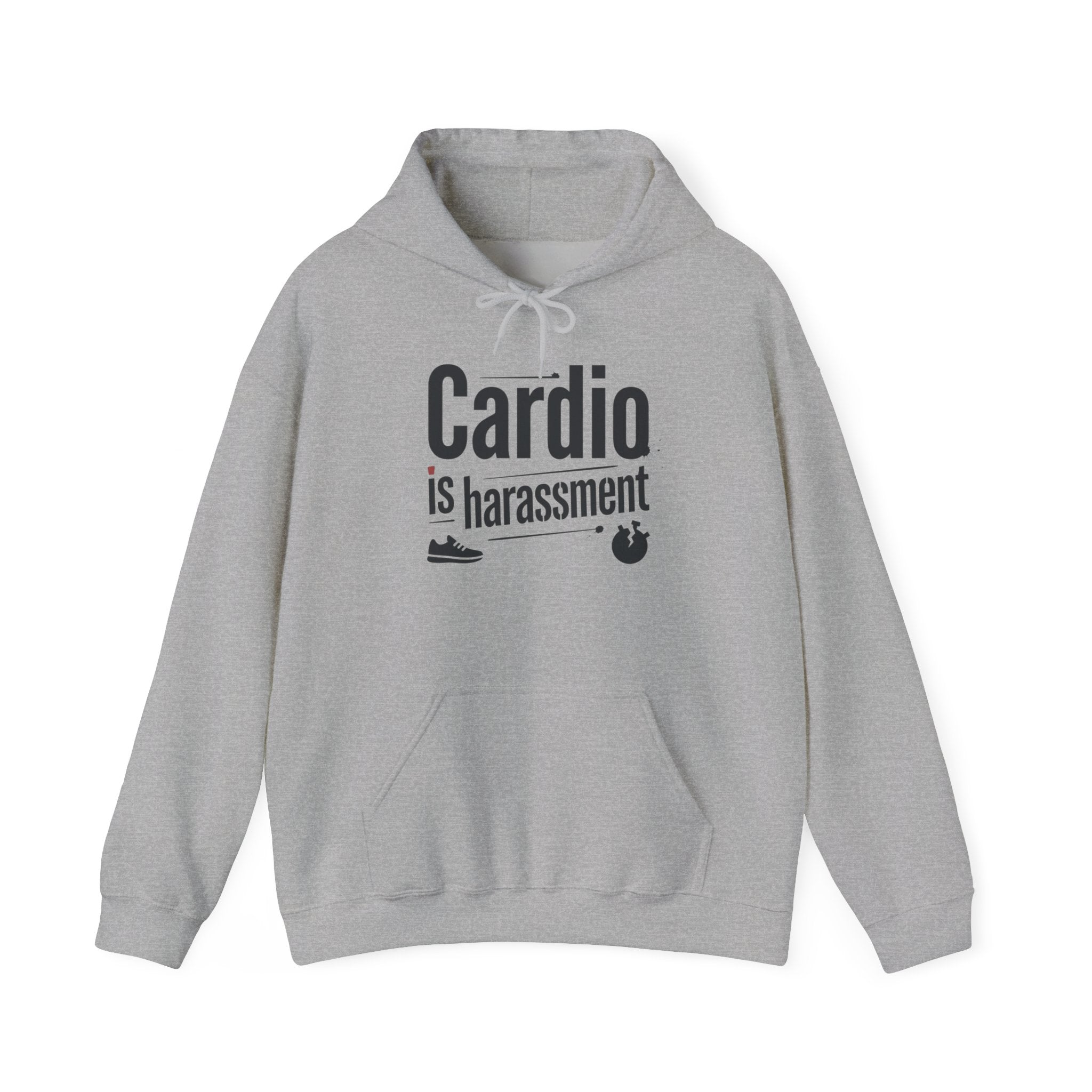 Cardio is Harassment Unisex Heavy Blend™ Hooded Sweatshirt