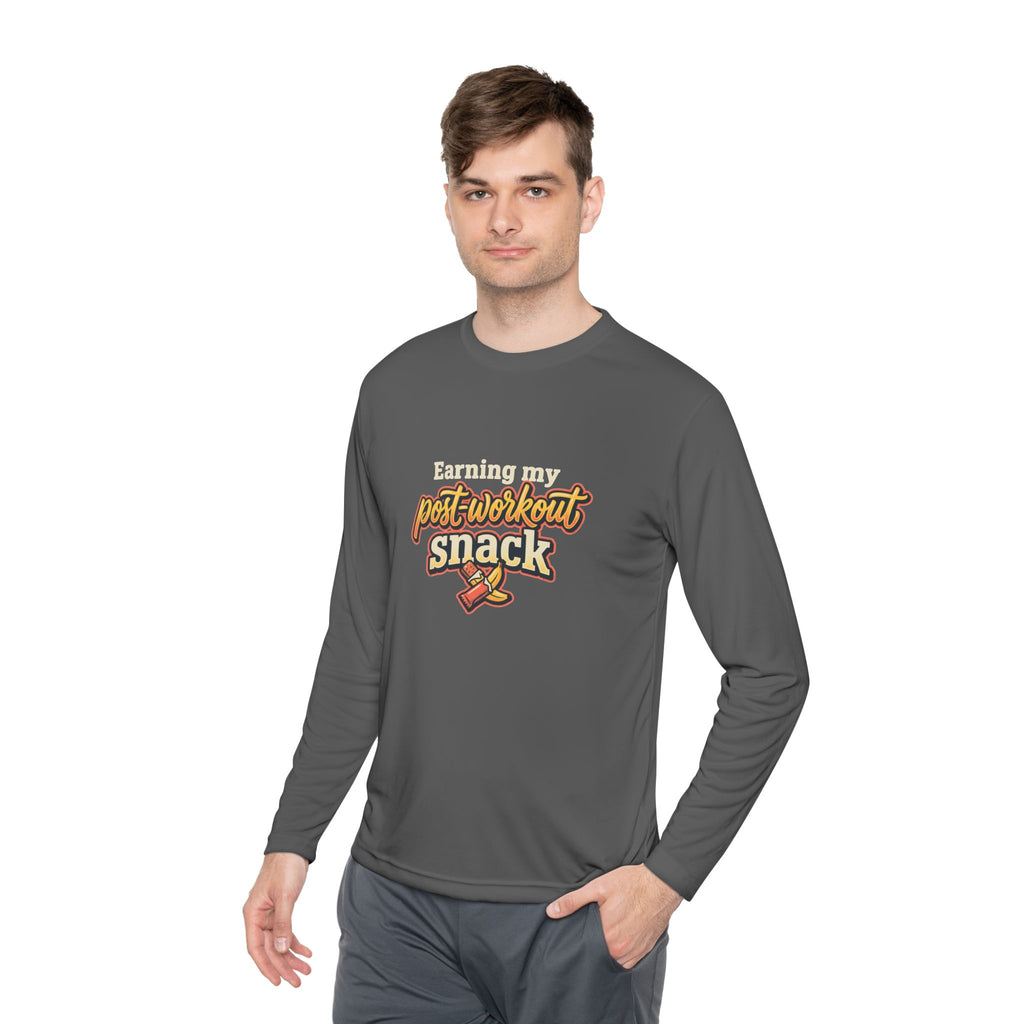 Earning My Post-Workout Snack Unisex Lightweight Long Sleeve Tee