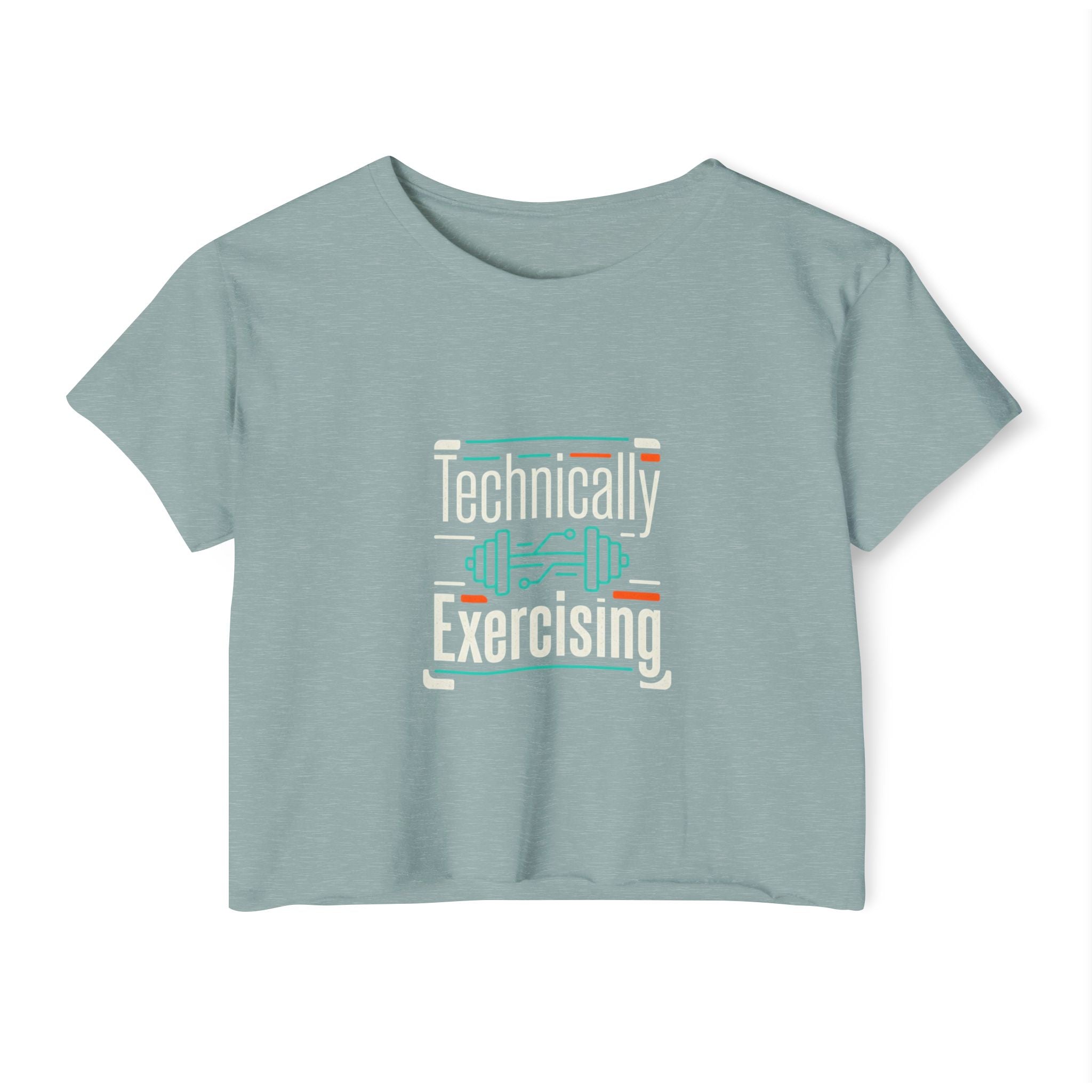Technically Exercising Women's Festival Crop Top
