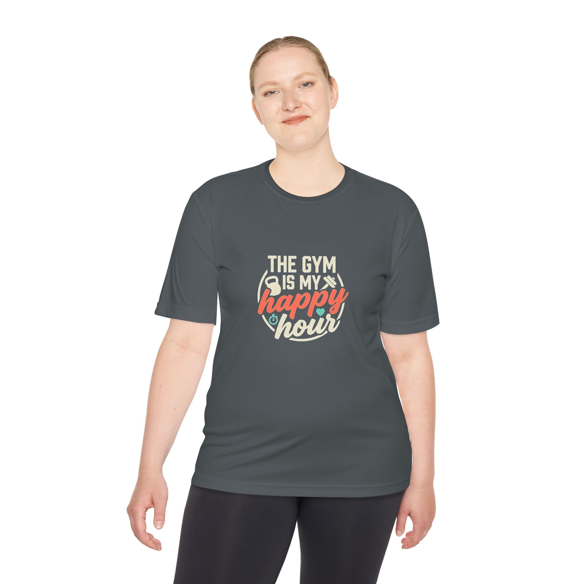 The Gym is My Happy Hour Unisex Moisture Wicking Tee
