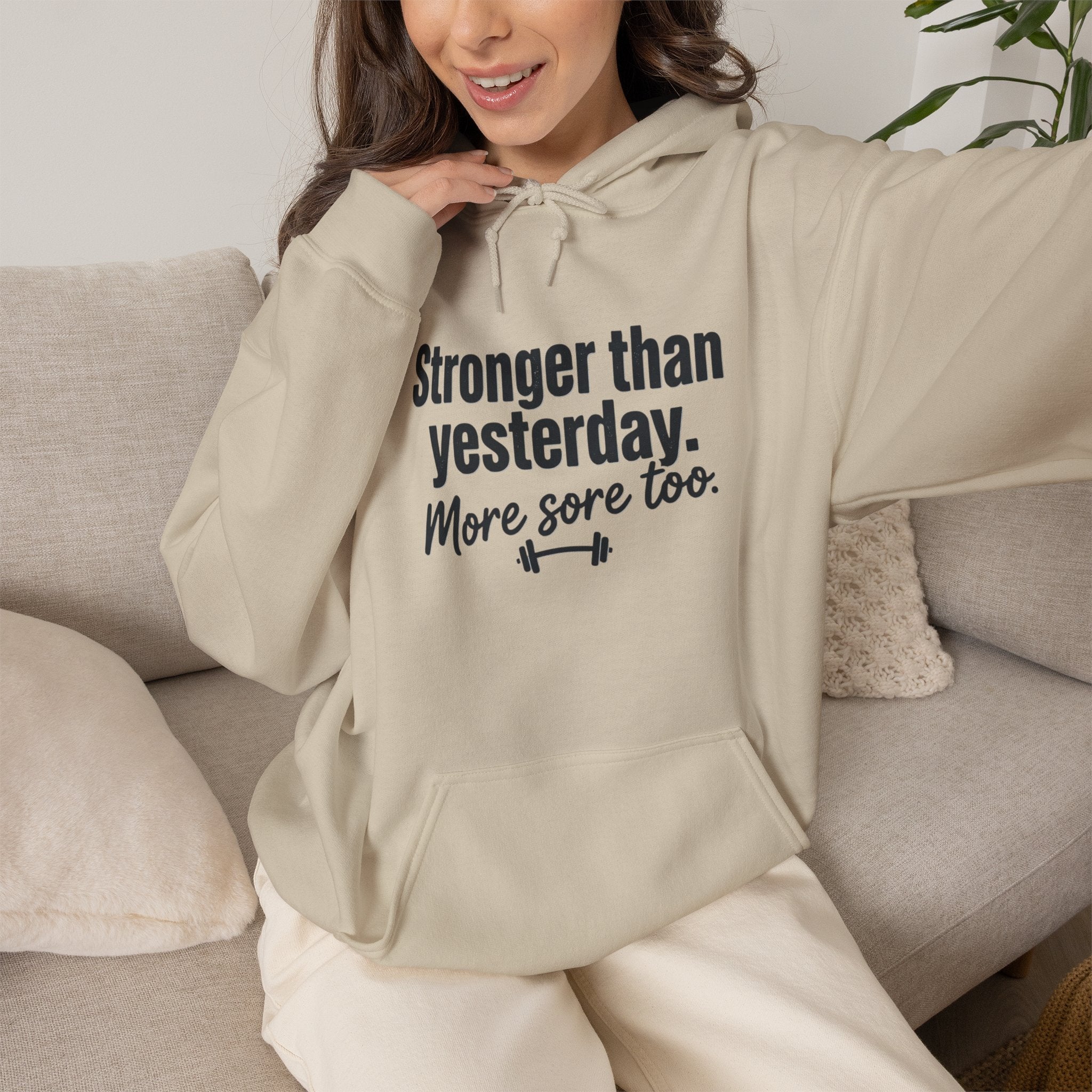 Stronger Than Yesterday More Sore Too Unisex Heavy Blend™ Hooded Sweatshirt