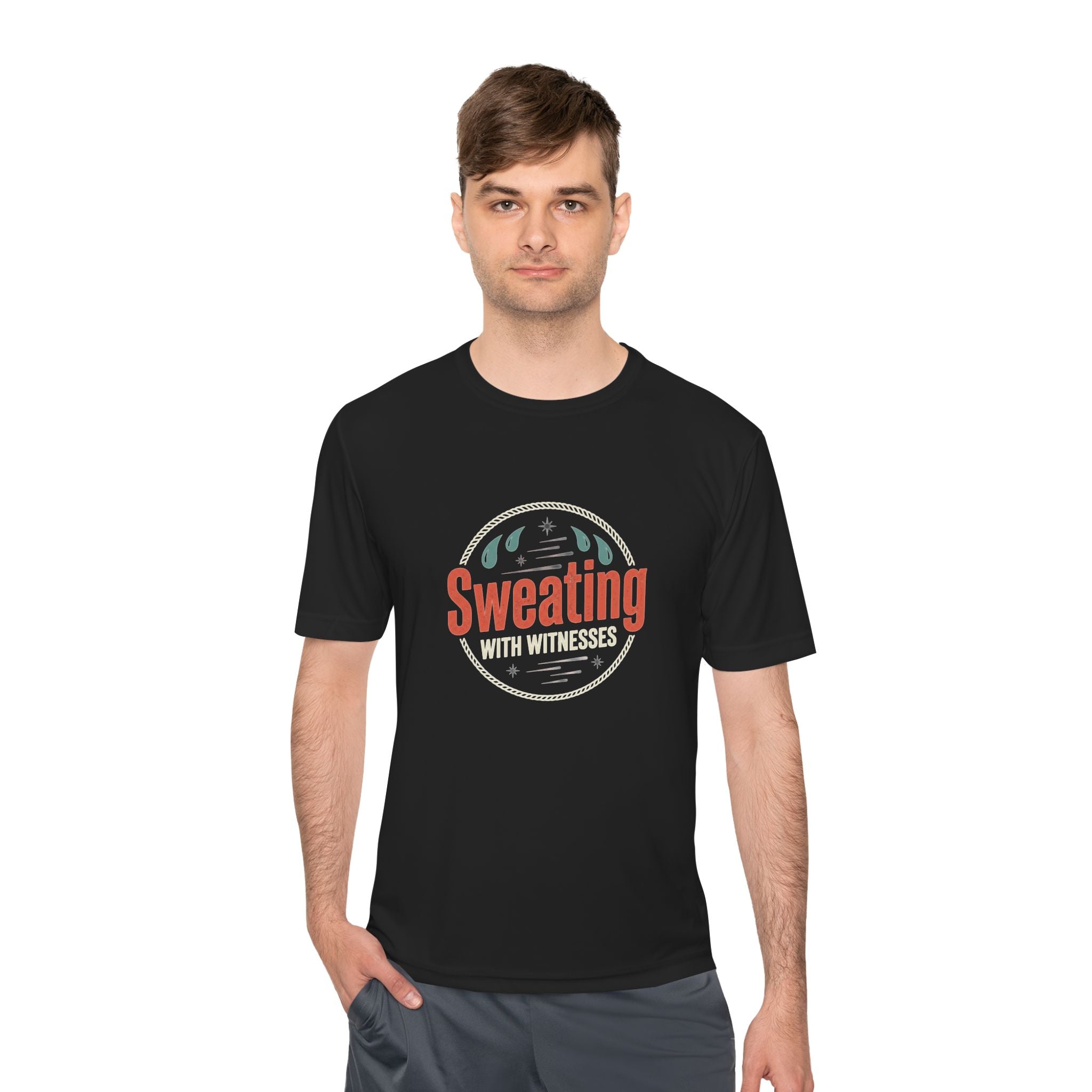 Sweating with Witnesses Unisex Moisture Wicking Tee