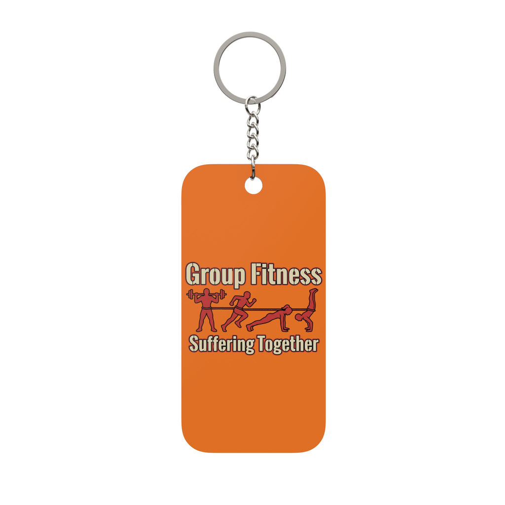 Group Fitness Suffering Together Double-Sided Keychain Charm