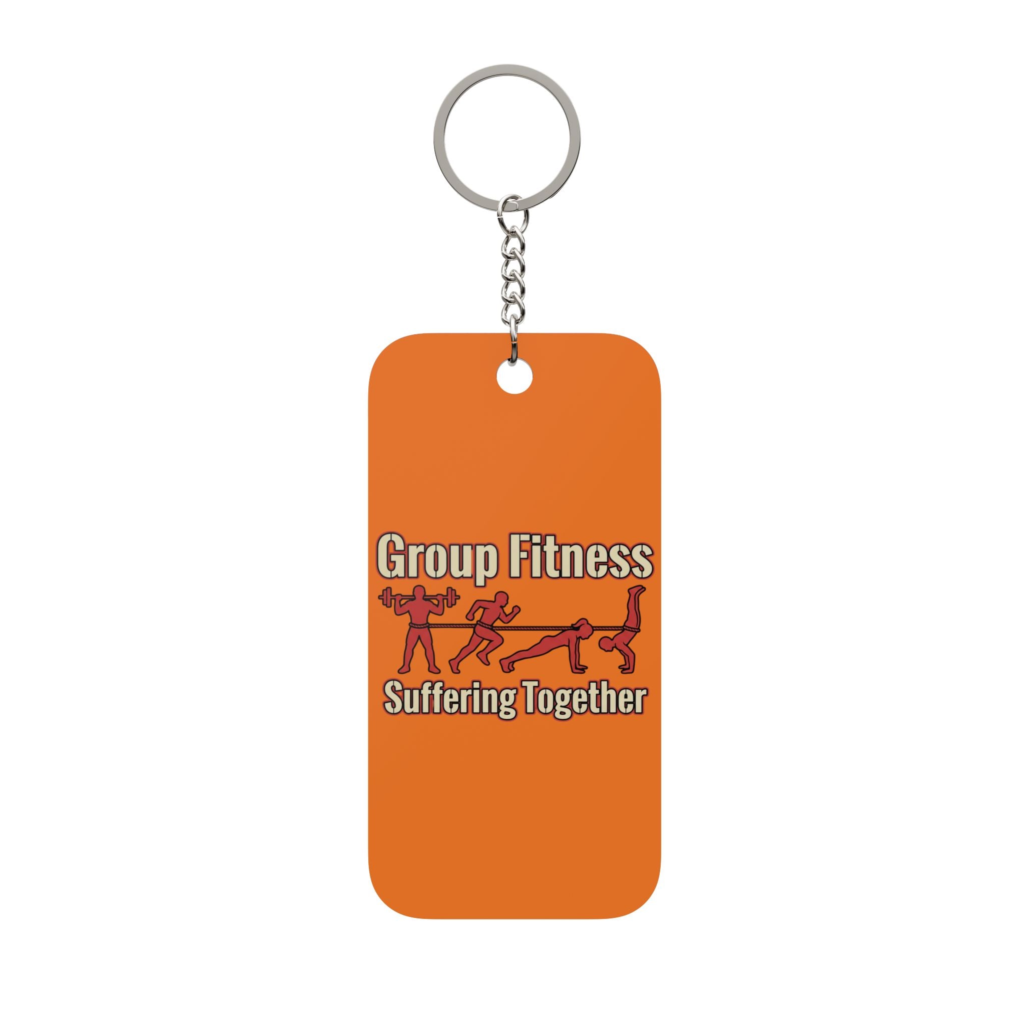 Group Fitness Suffering Together Double-Sided Keychain Charm
