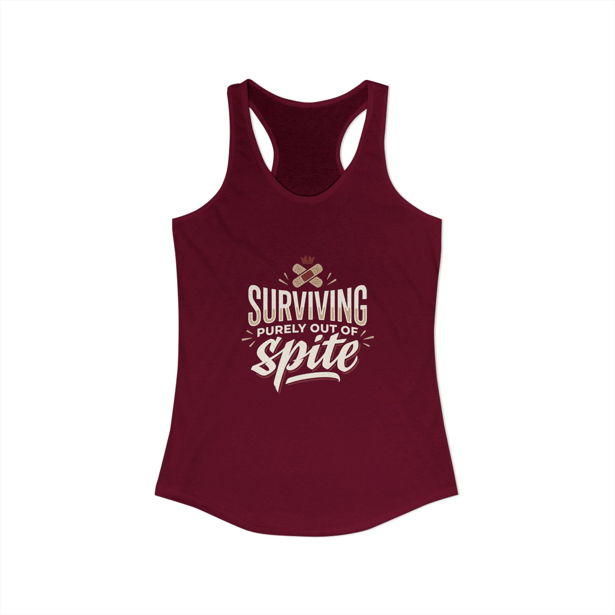 Surviving Purely Out of Spite Women's Ideal Racerback Tank