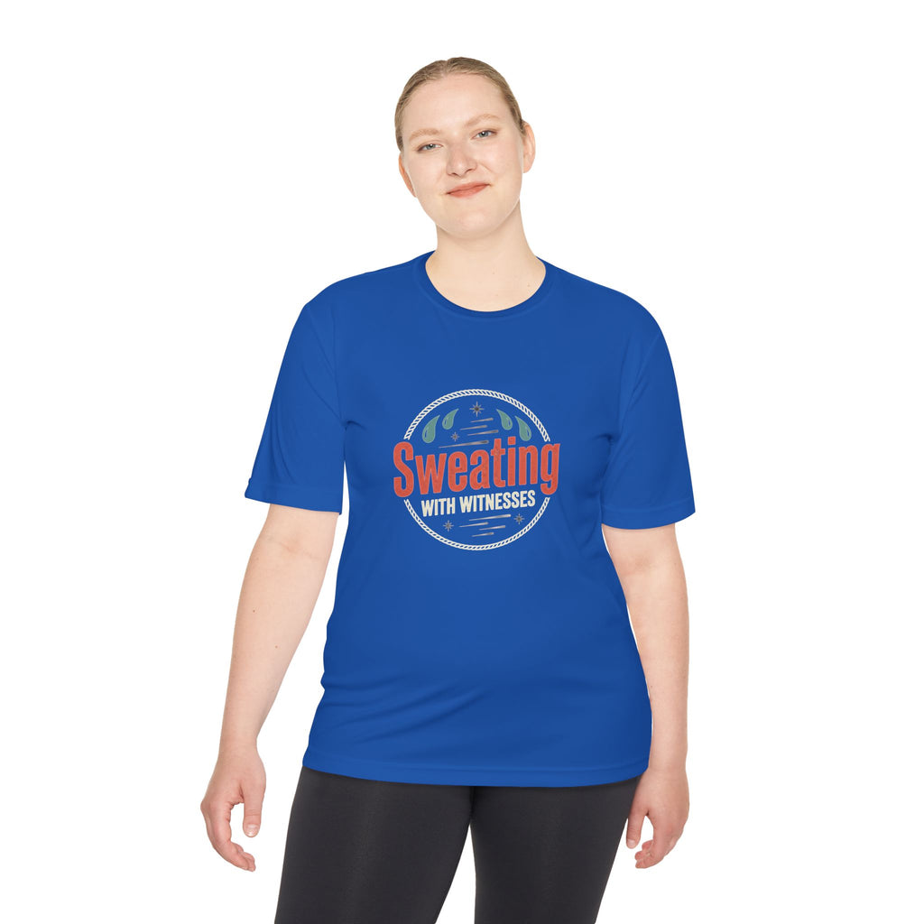 Sweating with Witnesses Unisex Moisture Wicking Tee