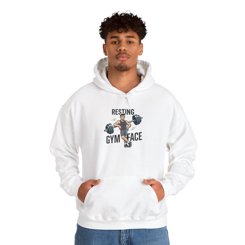 Resting Gym Face Unisex Heavy Blend™ Hooded Sweatshirt