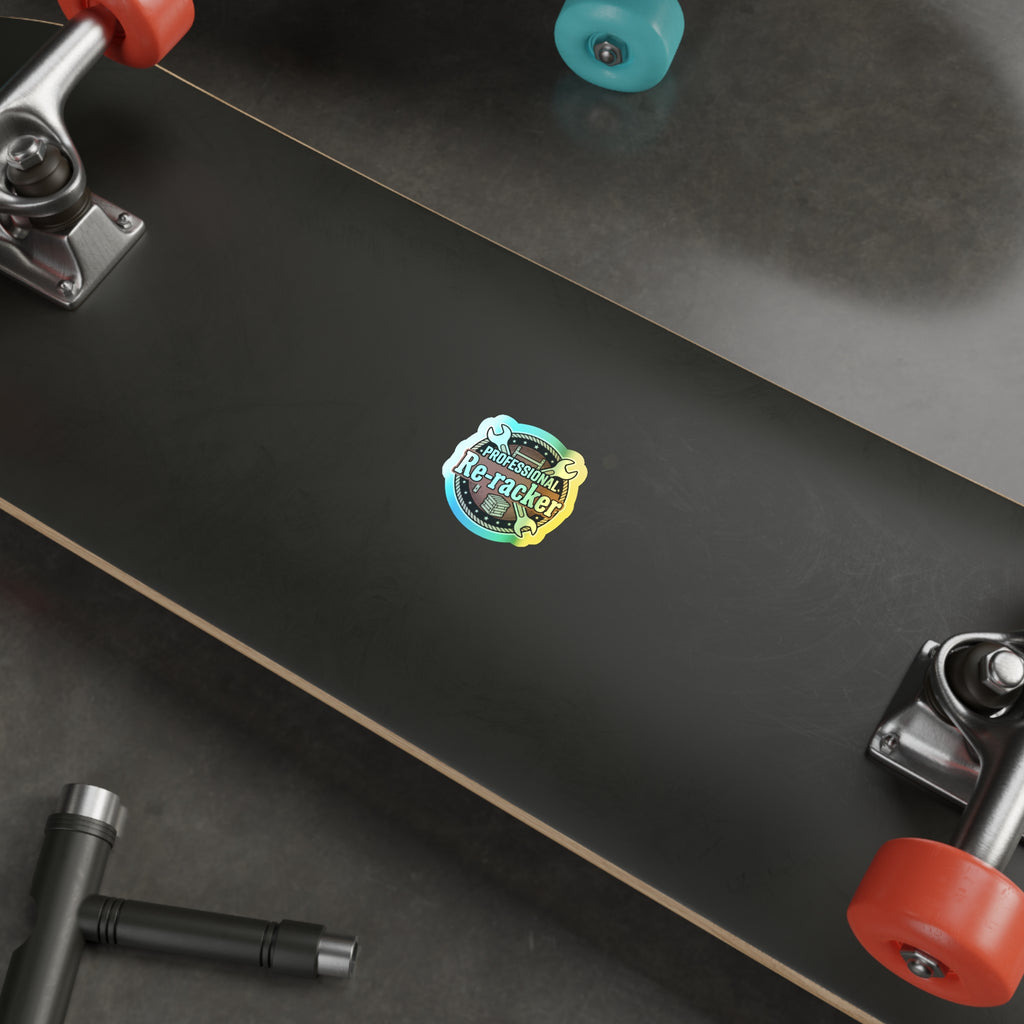 Professional Re-Racker Holographic Die-cut Stickers