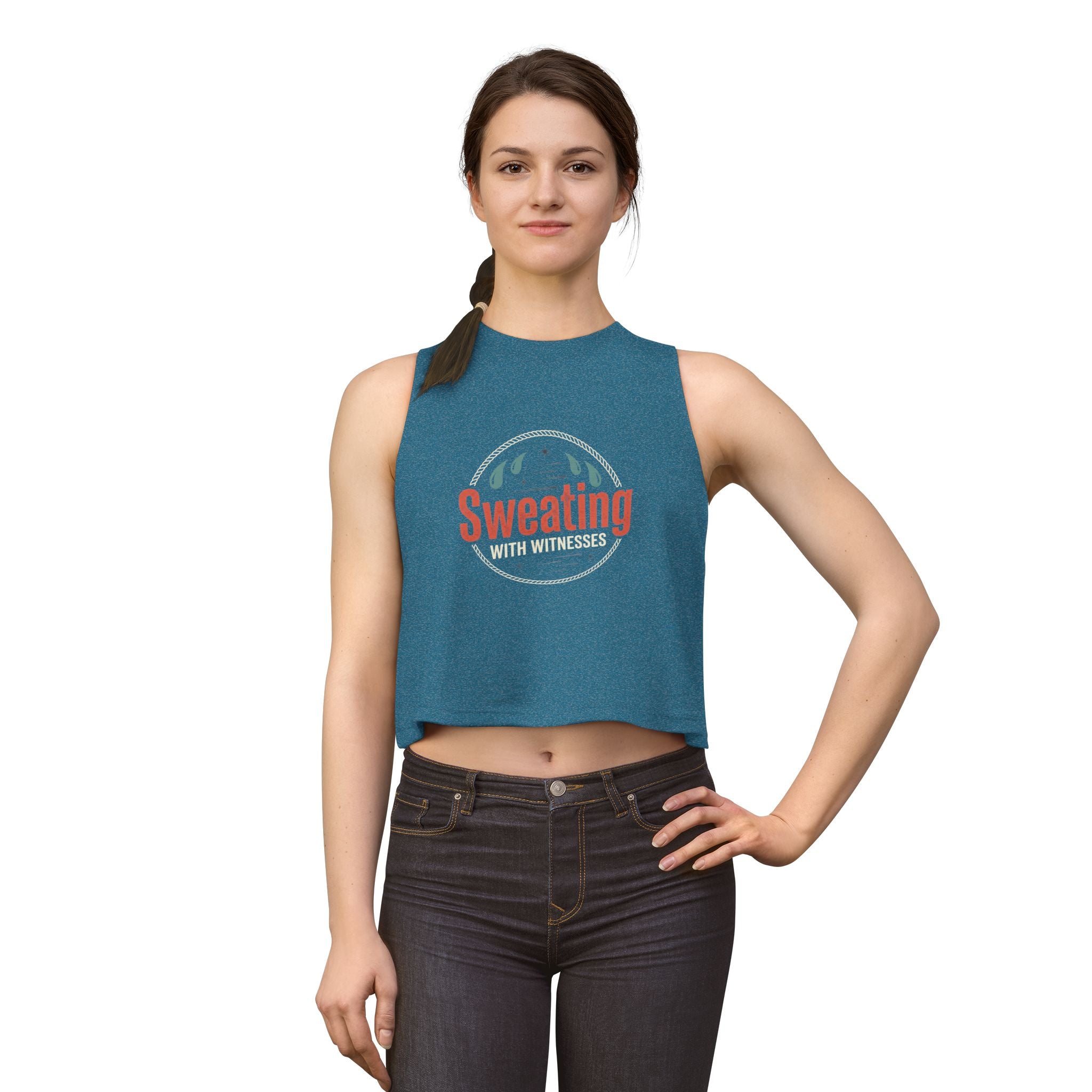 Sweating with Witnesses Women's Crop Top