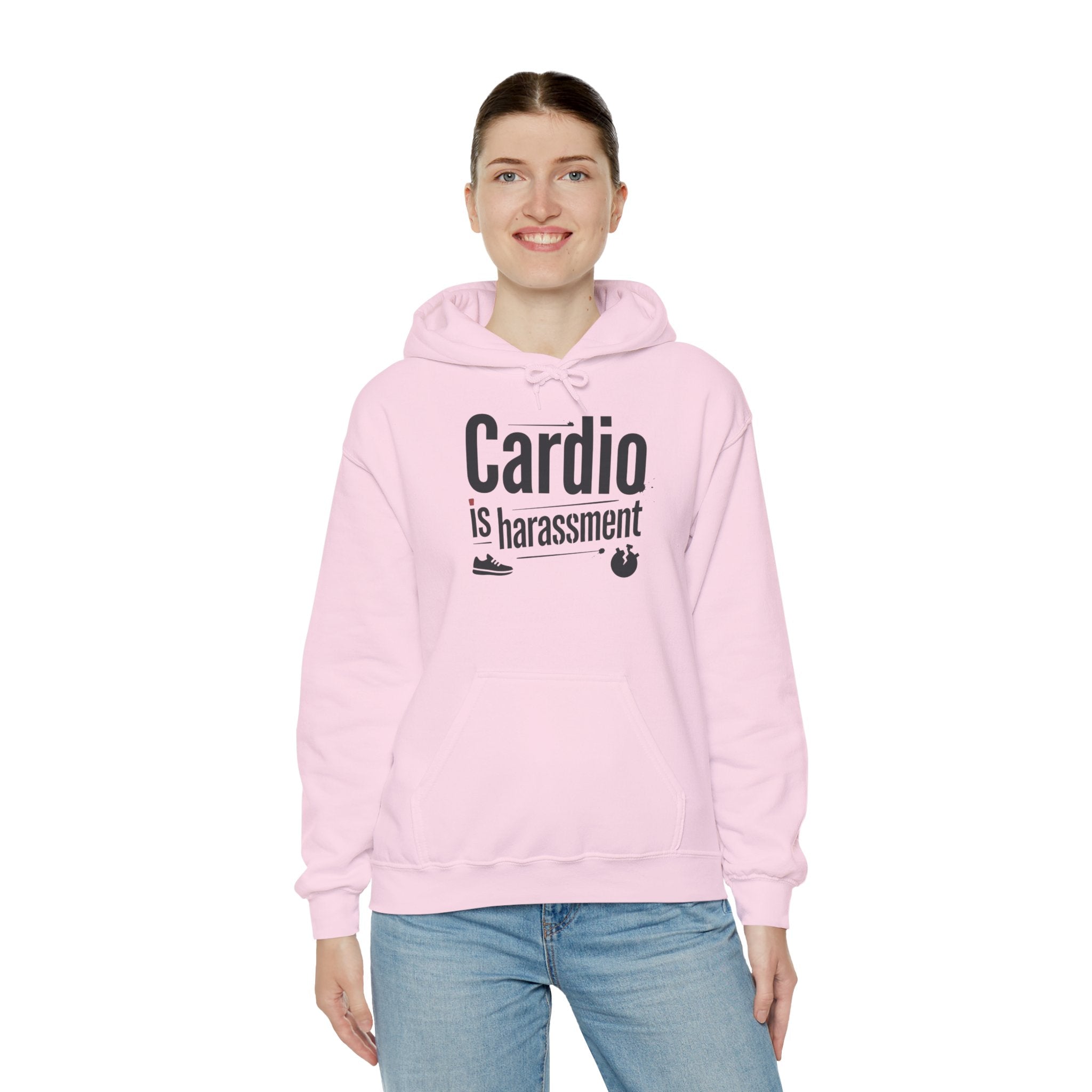 Cardio is Harassment Unisex Heavy Blend™ Hooded Sweatshirt