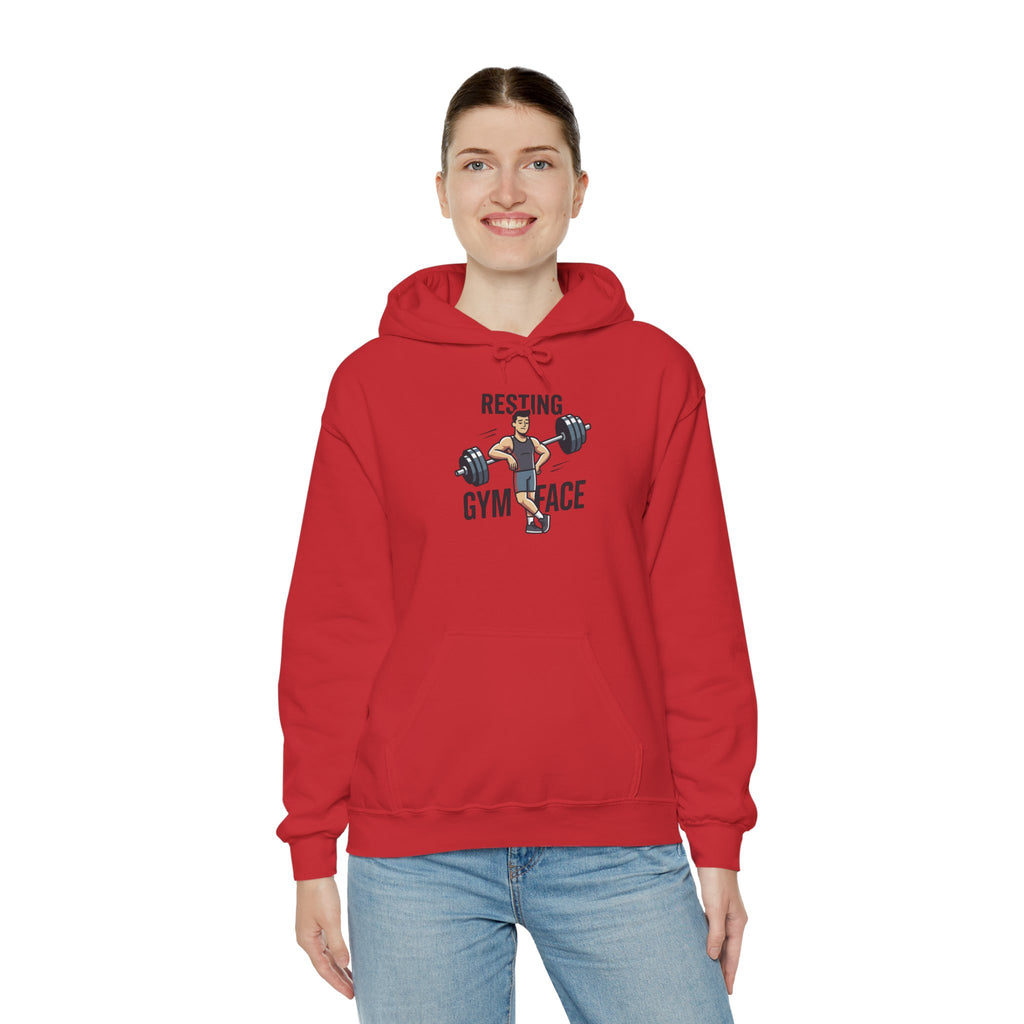 Resting Gym Face Unisex Heavy Blend™ Hooded Sweatshirt