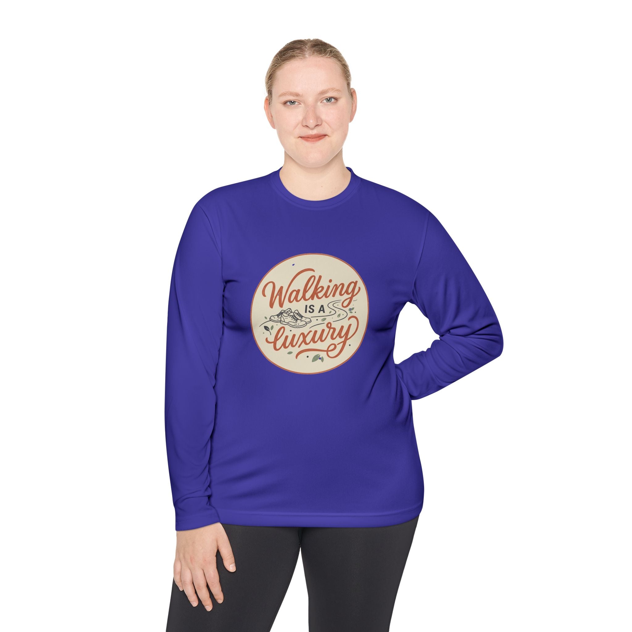 Walking is a Luxury Unisex Lightweight Long Sleeve Tee