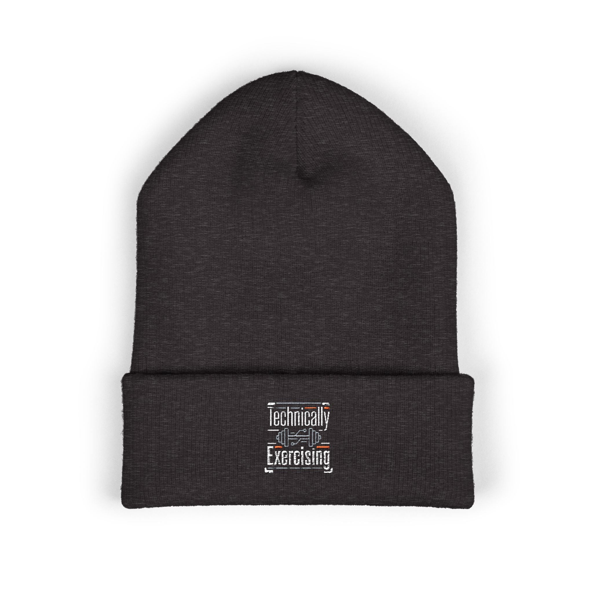 Technically Exercising Classic Cuffed Beanie (Embroidery)