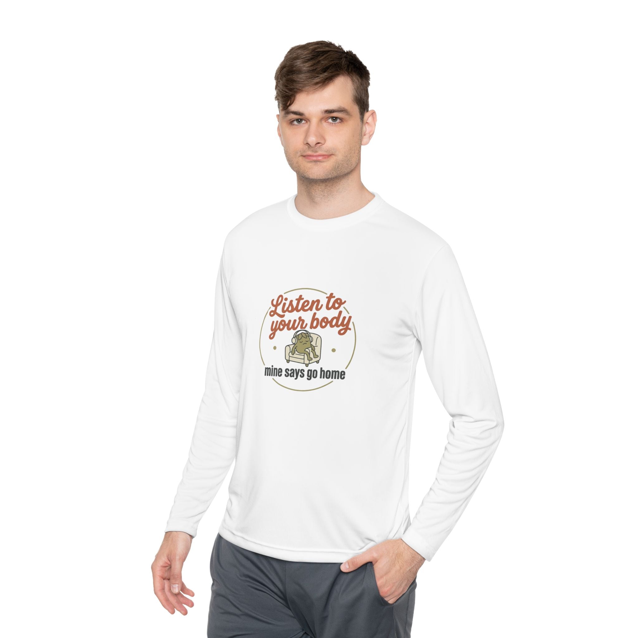 Listen to Your Body Unisex Lightweight Long Sleeve Tee