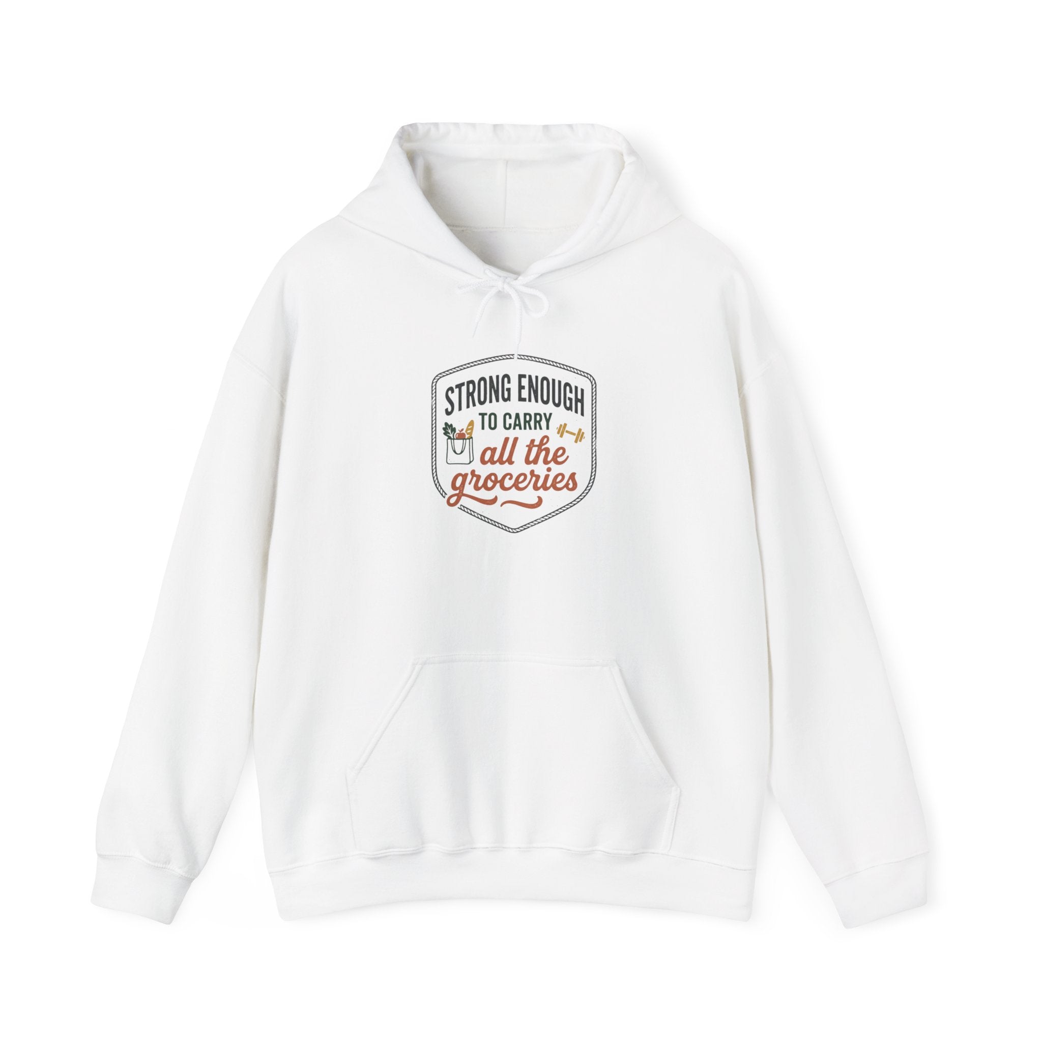 Strong Enough to Carry All the Groceries Unisex Heavy Blend™ Hooded Sweatshirt