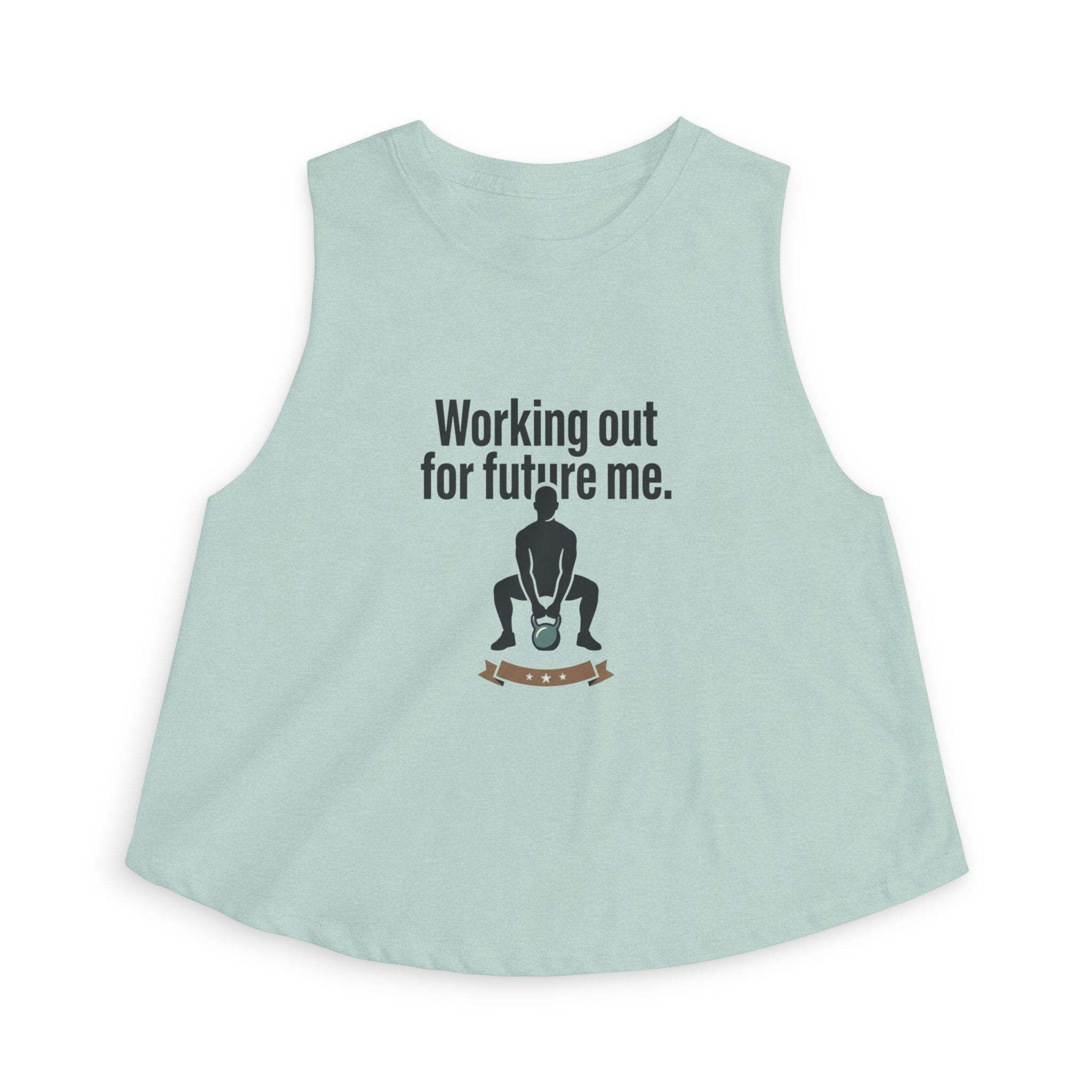 Working Out For Future Me Women's Crop Top