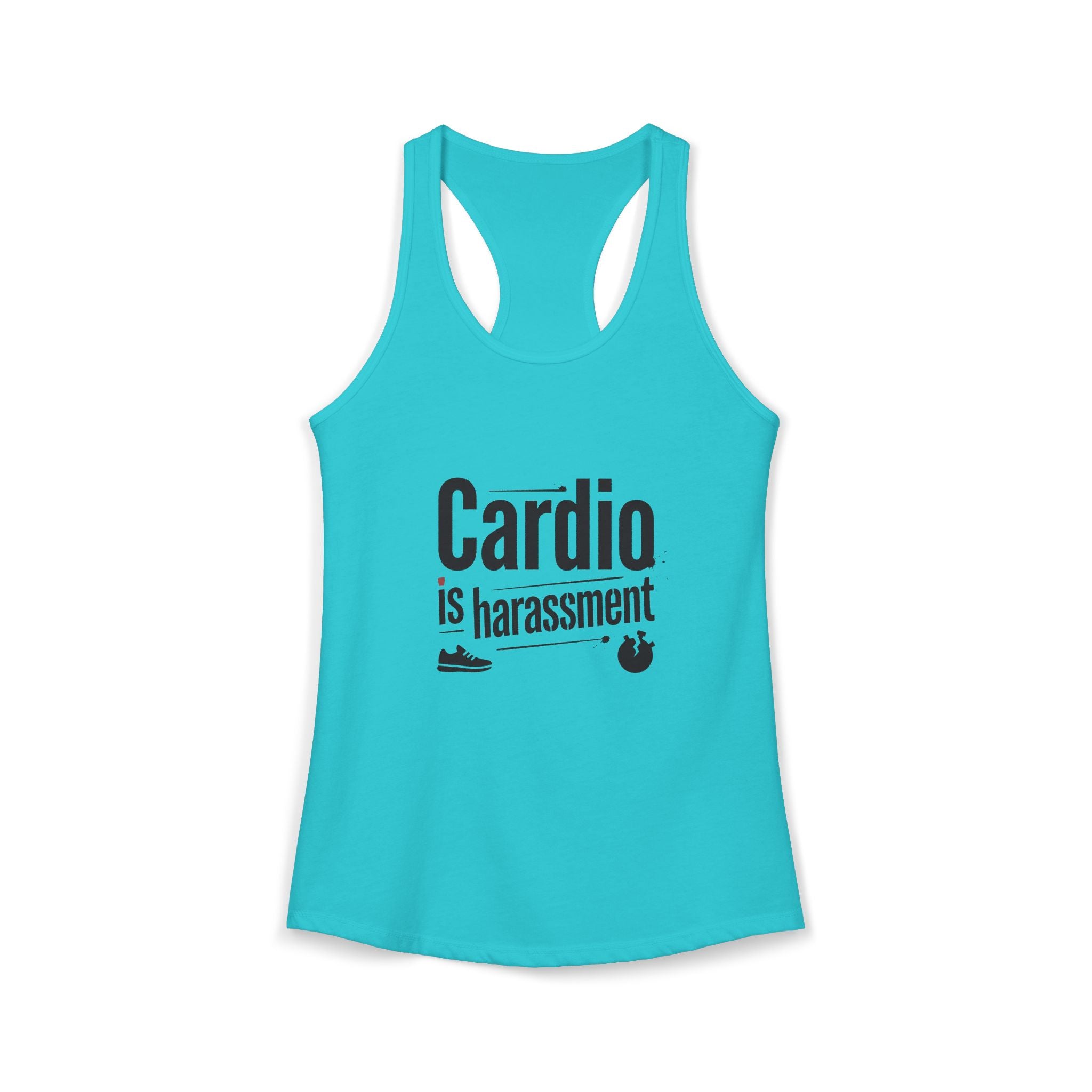 Cardio is Harassment Women's Ideal Racerback Tank