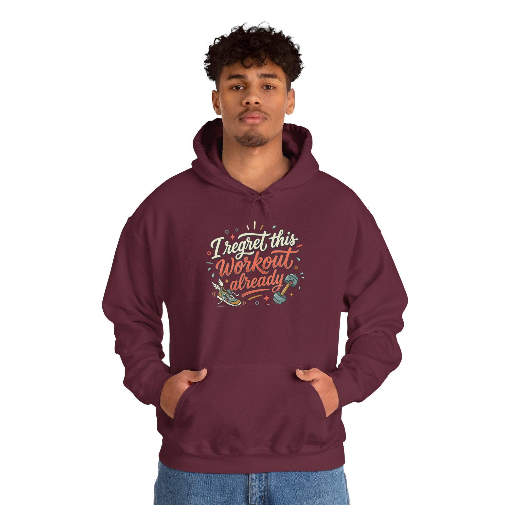 I Regret This Workout Unisex Heavy Blend™ Hooded Sweatshirt
