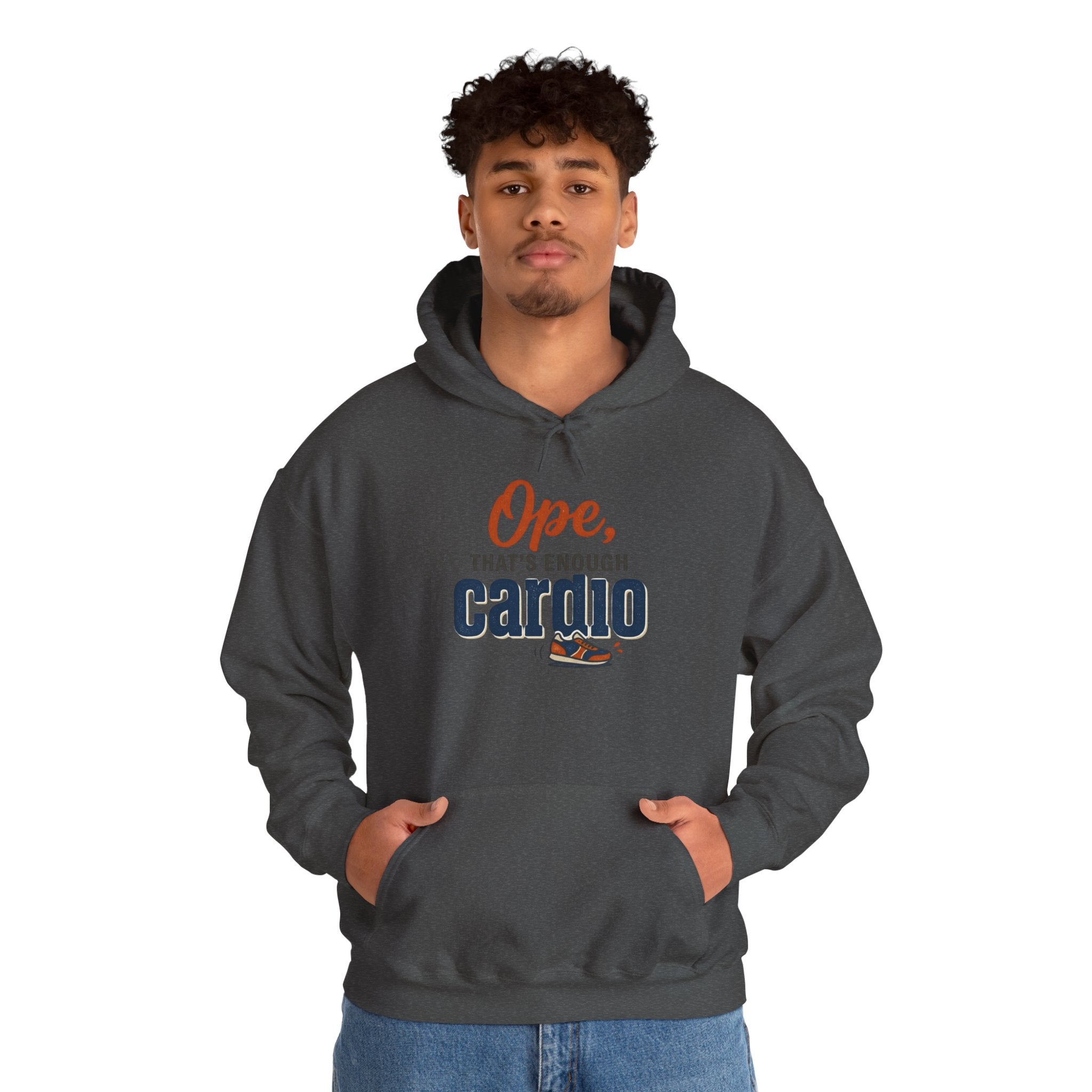Ope, That's Enough Cardio Unisex Heavy Blend™ Hooded Sweatshirt