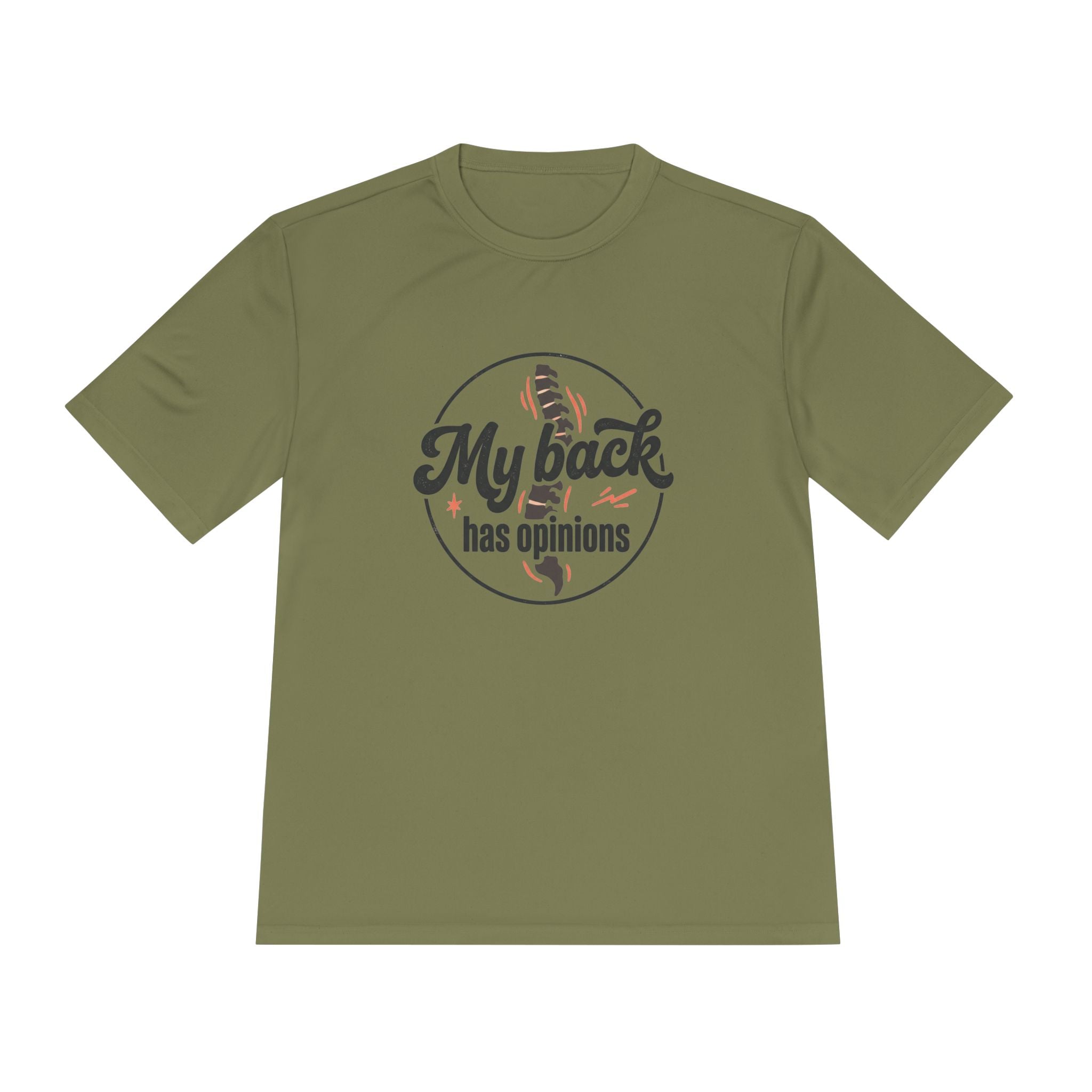 My Back Has Opinions Unisex Moisture Wicking Tee