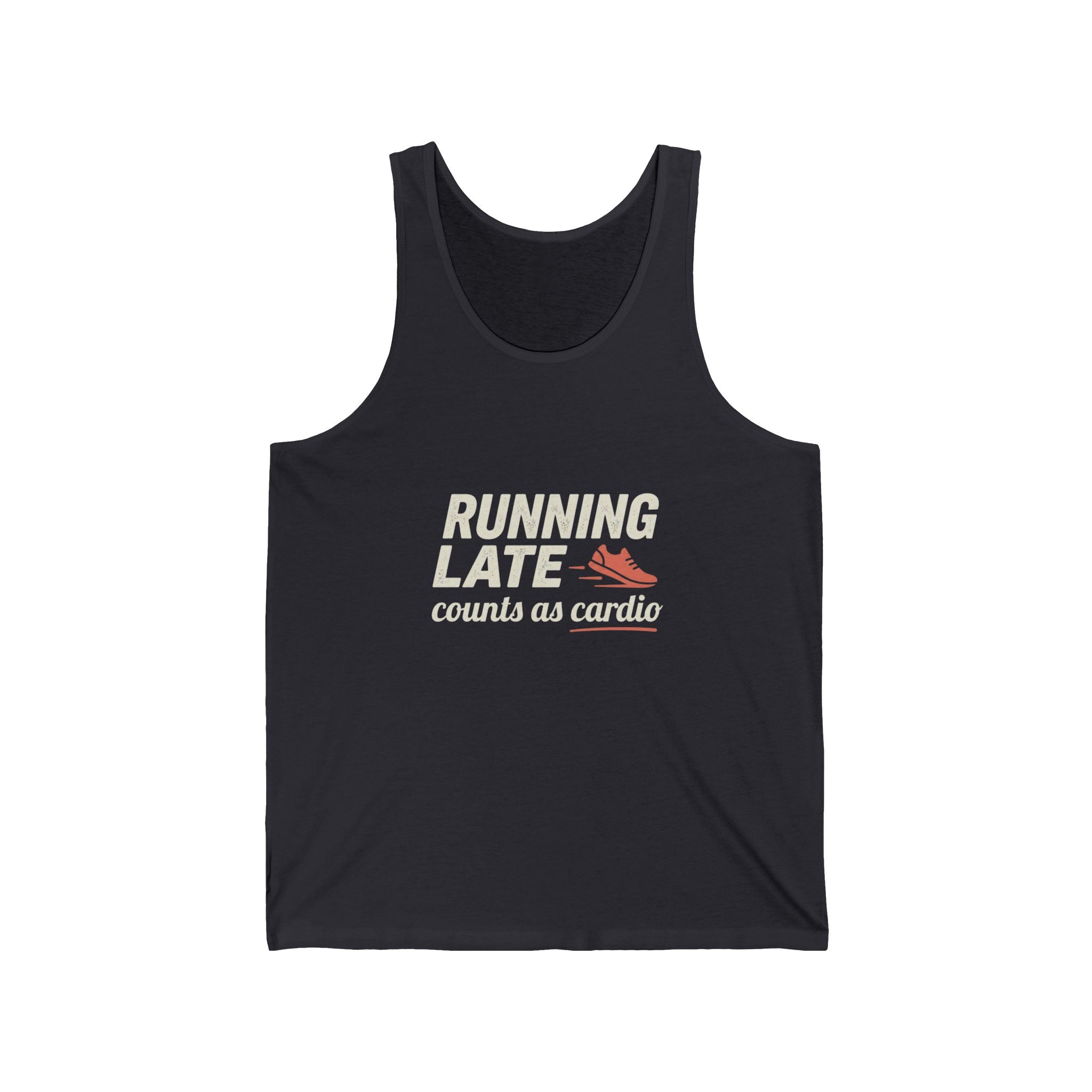 Running Late Counts as Cardio Unisex Jersey Tank