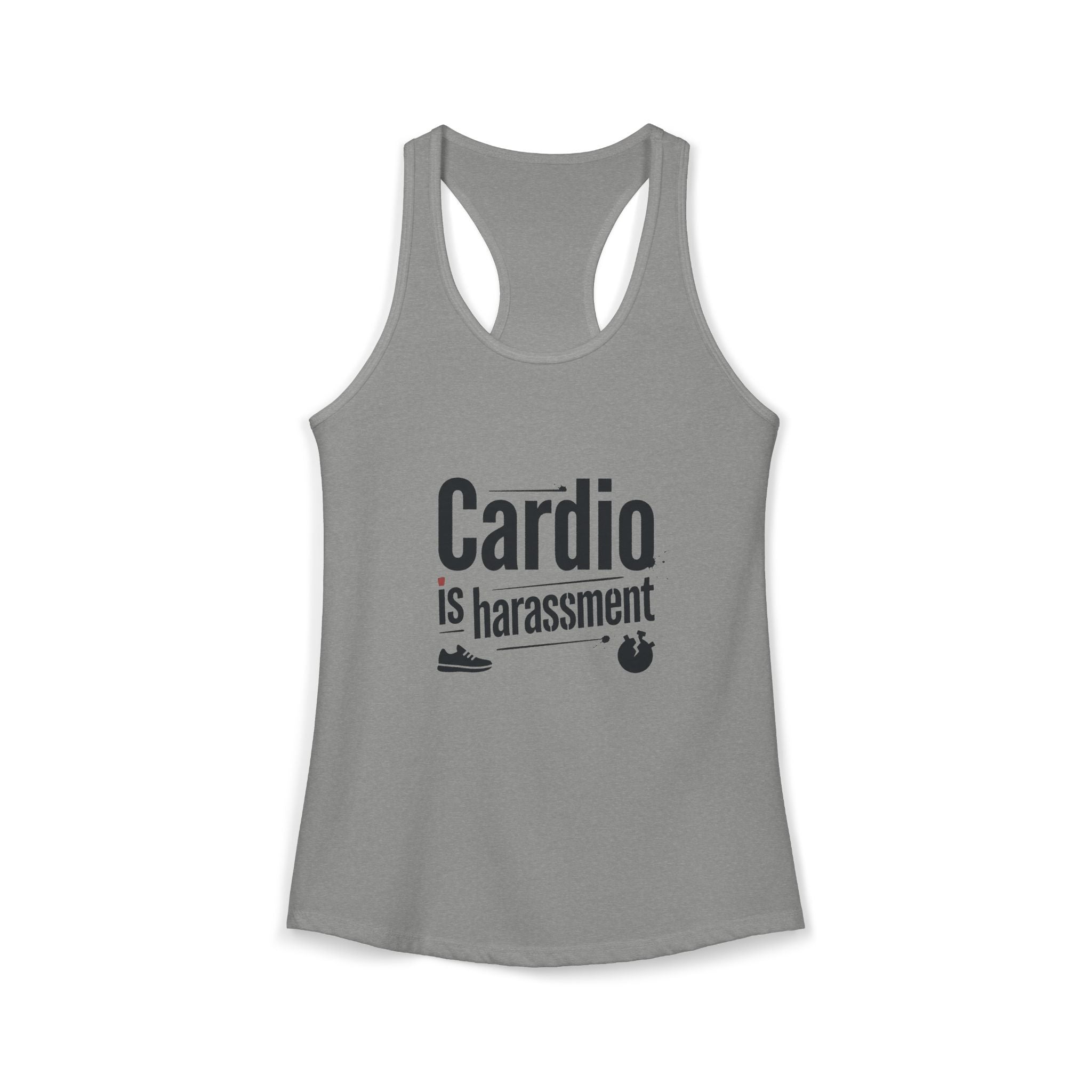 Cardio is Harassment Women's Ideal Racerback Tank