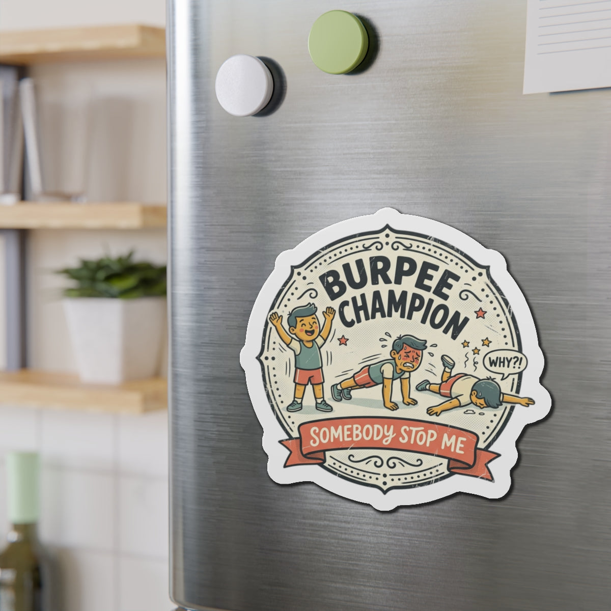 Burpee Champion Die-Cut Magnets