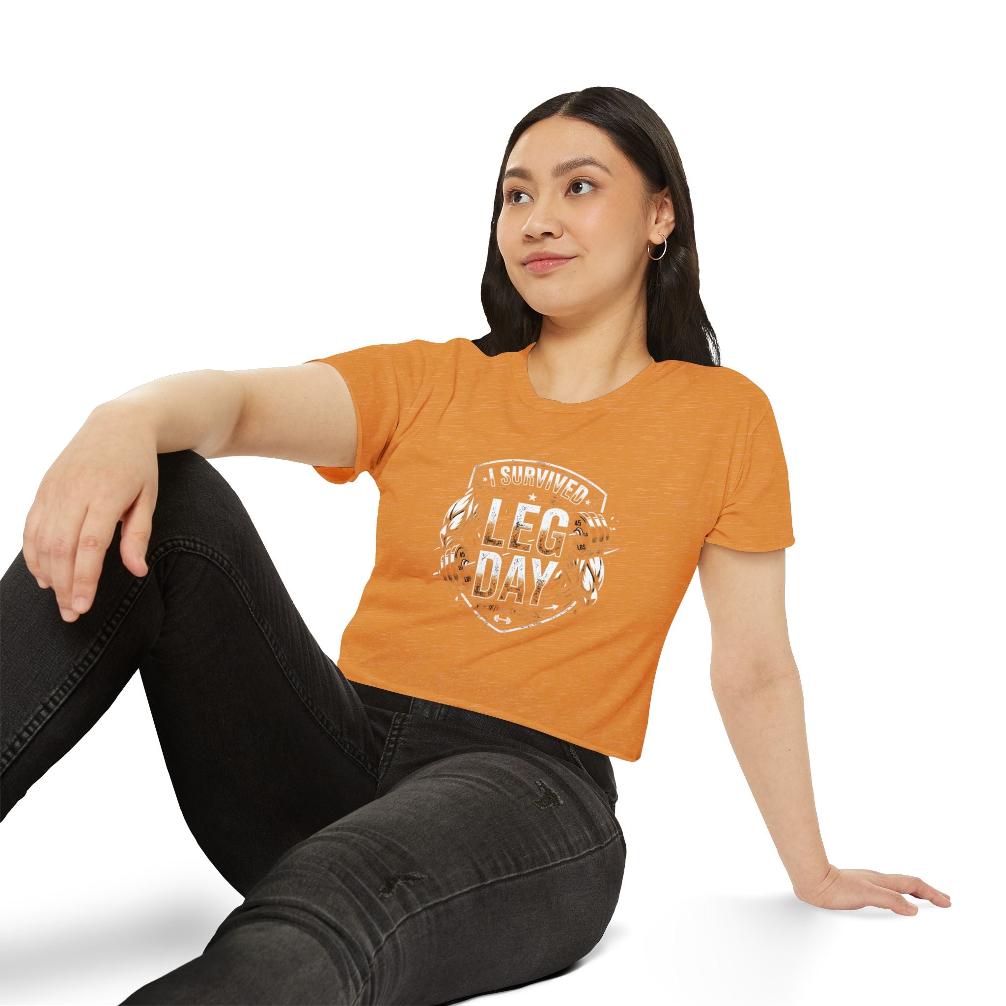 I Survived Leg Day Women's Festival Crop Top