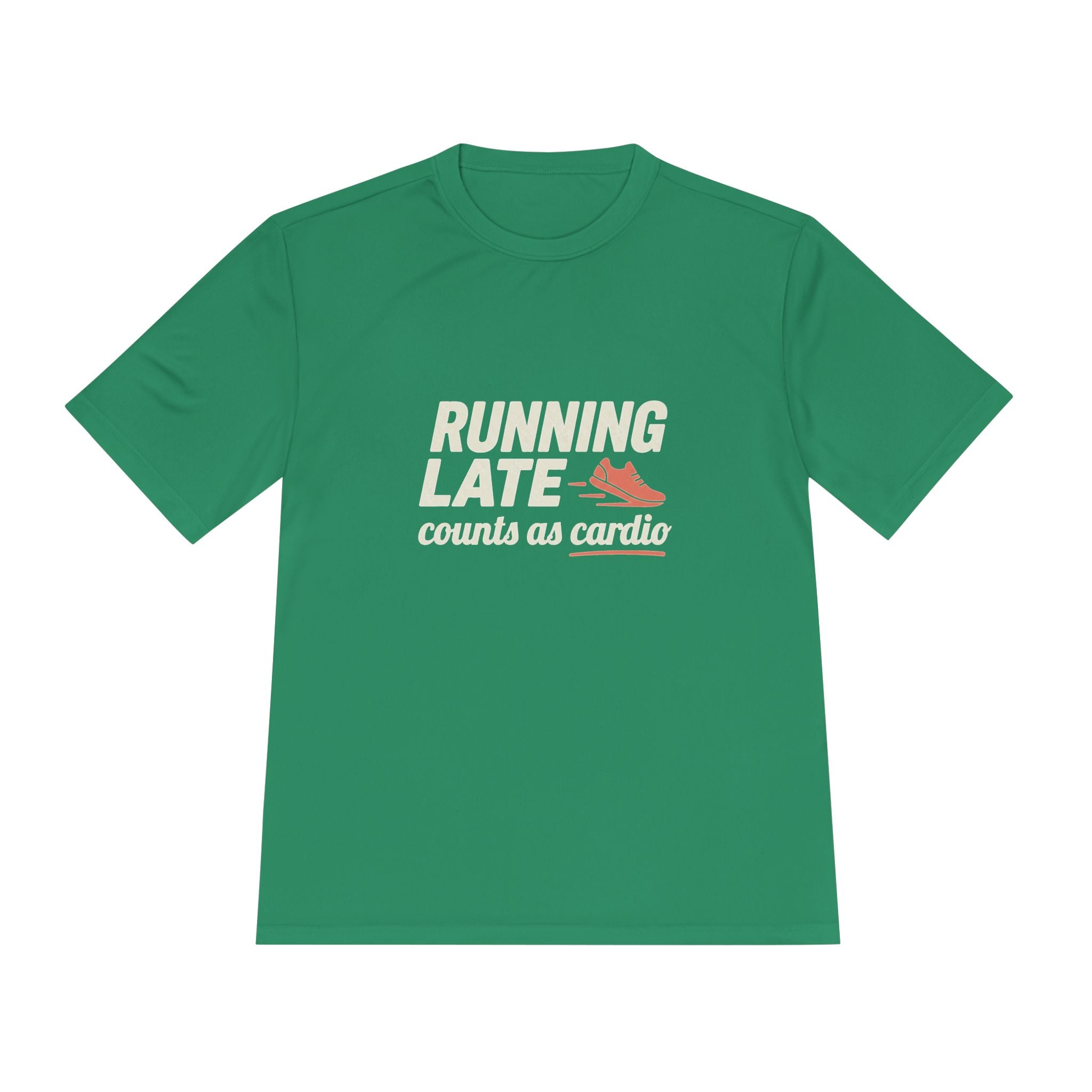 Running Late Counts as Cardio Unisex Moisture Wicking Tee