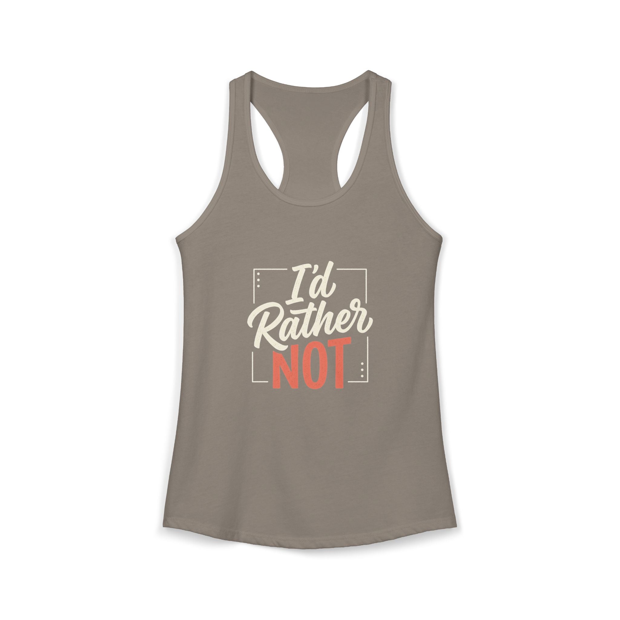 I'd Rather Not Women's Ideal Racerback Tank