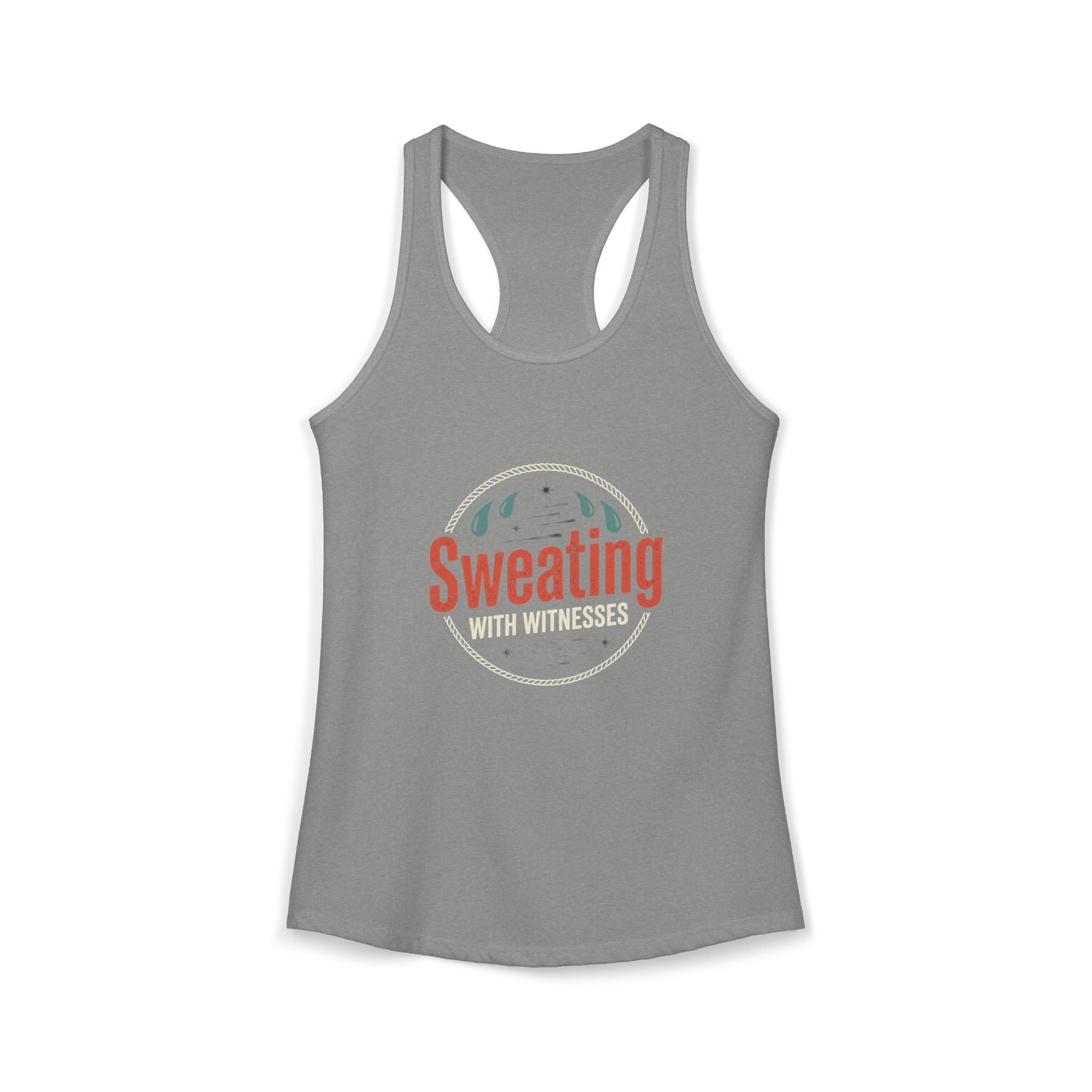 Sweating with Witnesses Women's Ideal Racerback Tank