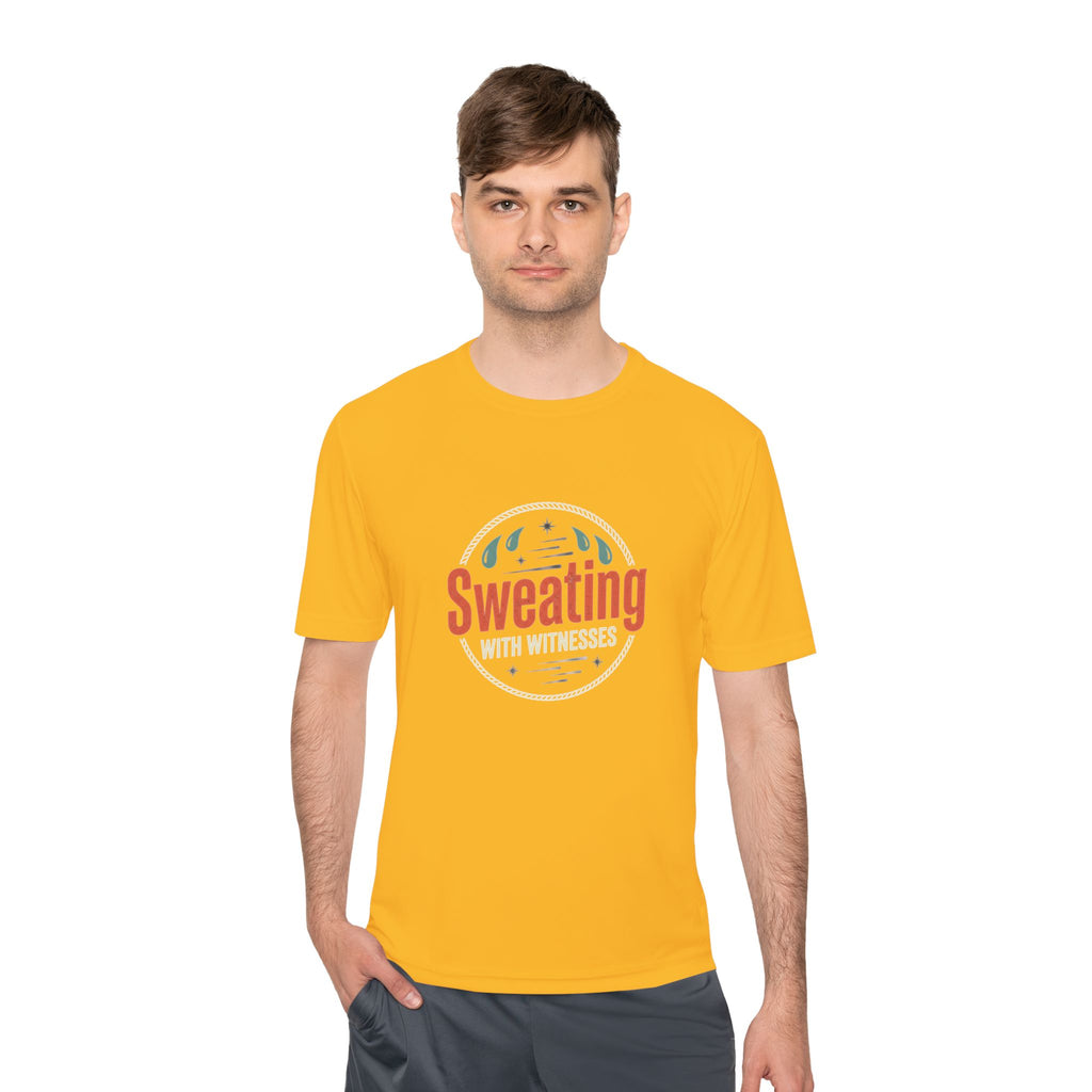Sweating with Witnesses Unisex Moisture Wicking Tee