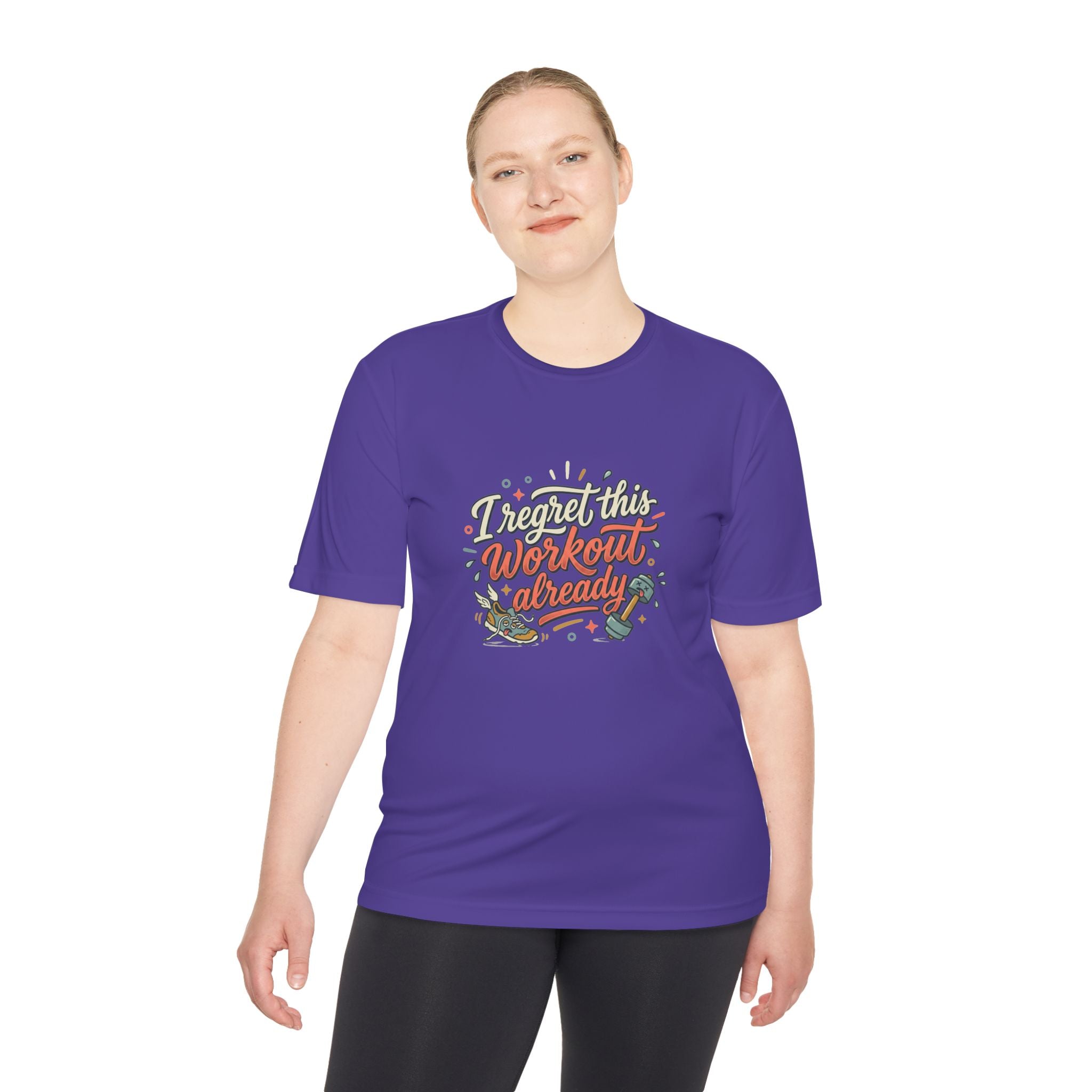 I Regret This Workout Already Unisex Moisture Wicking Tee