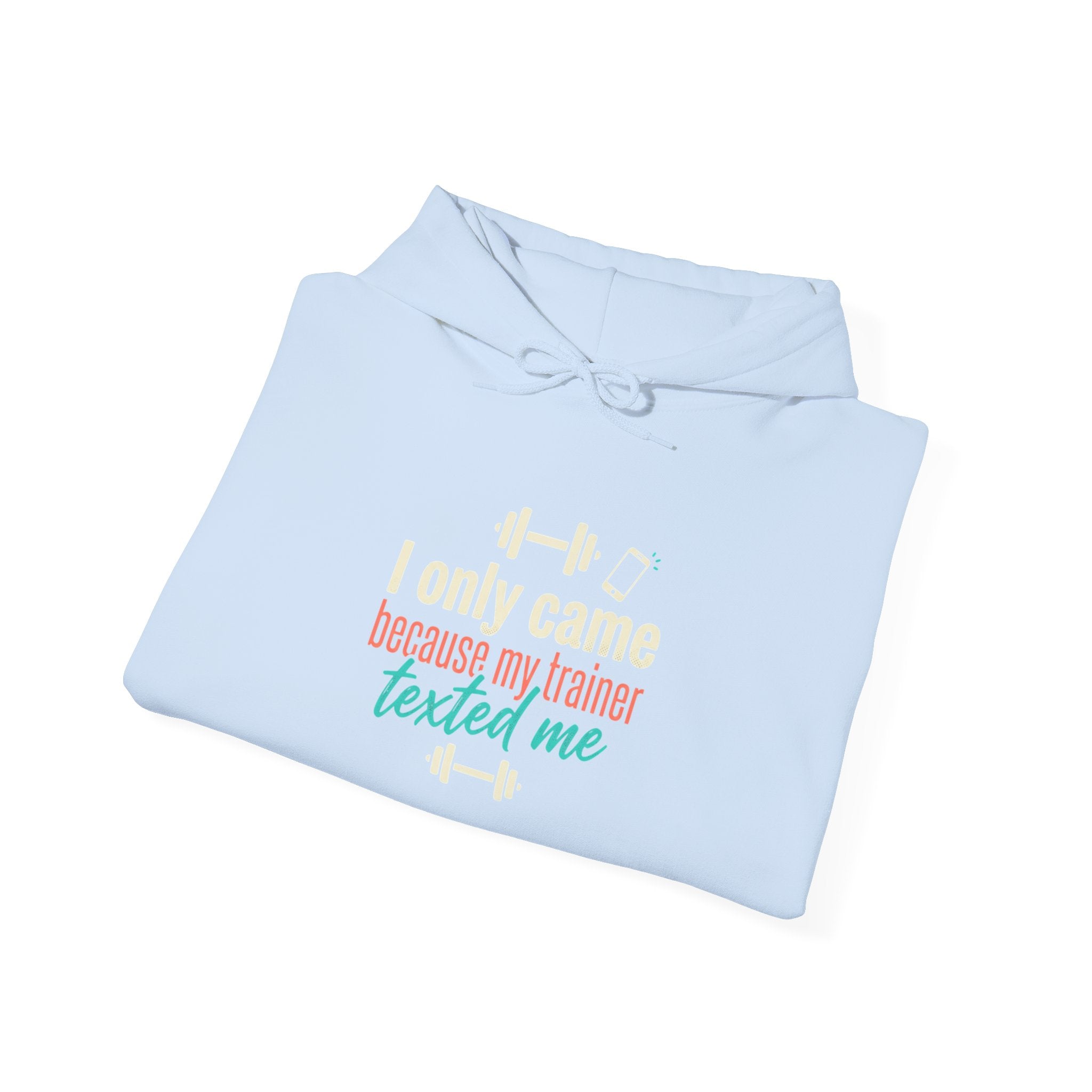 I Only Came Because My Trainer Texted Me Unisex Heavy Blend™ Hooded Sweatshirt