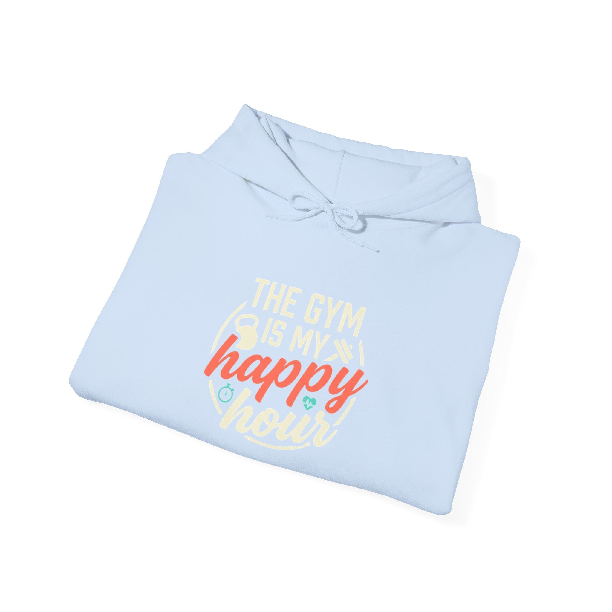 The Gym is My Happy Hour Unisex Heavy Blend™ Hooded Sweatshirt